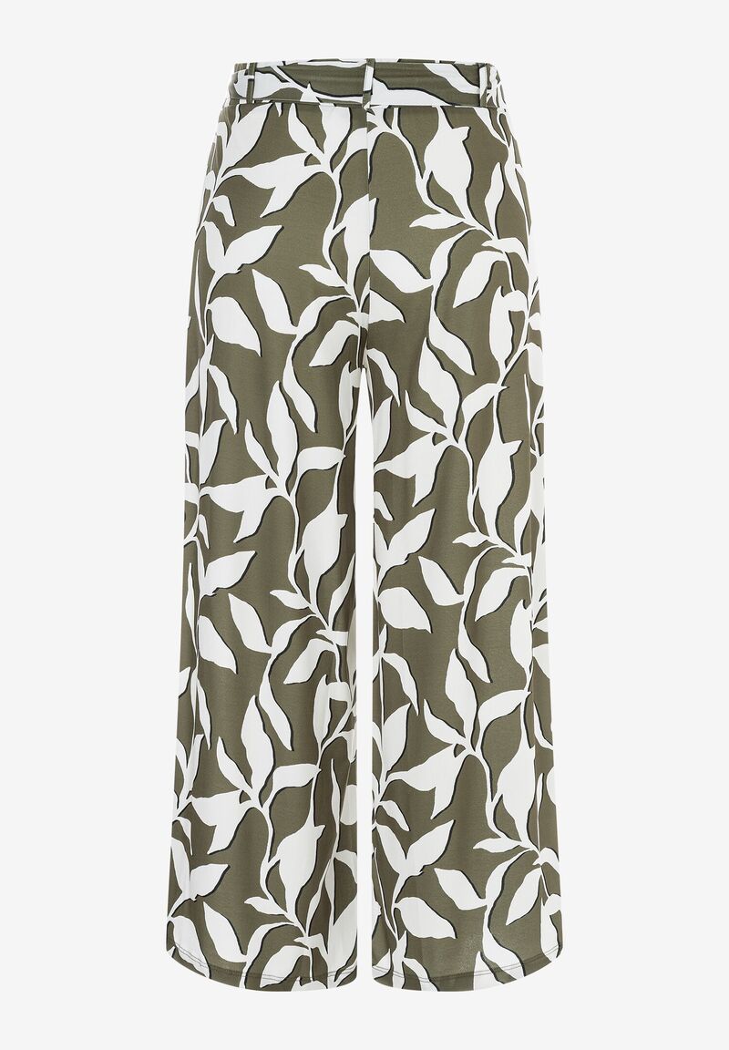 Jersey Culotte mit Blätterprint Sommer-Kollektion