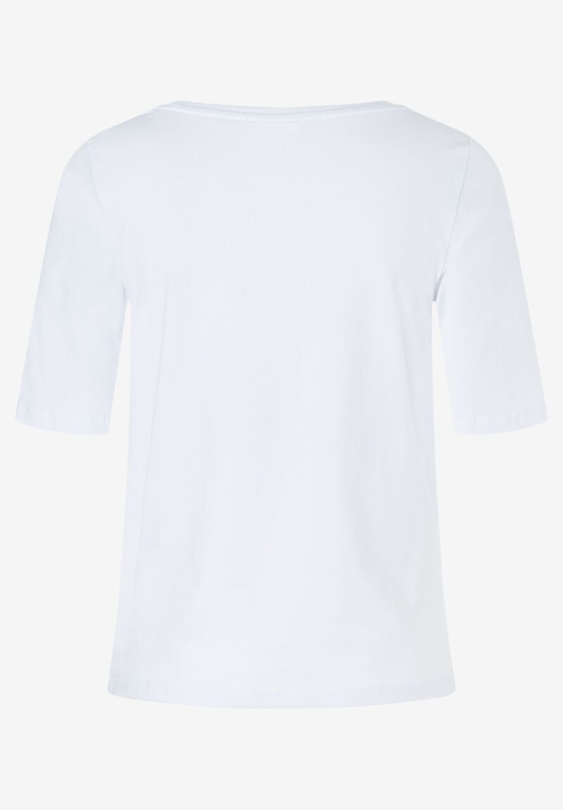 T-Shirt mit Ananas-Frontprint weiß Sommer-Kollektion