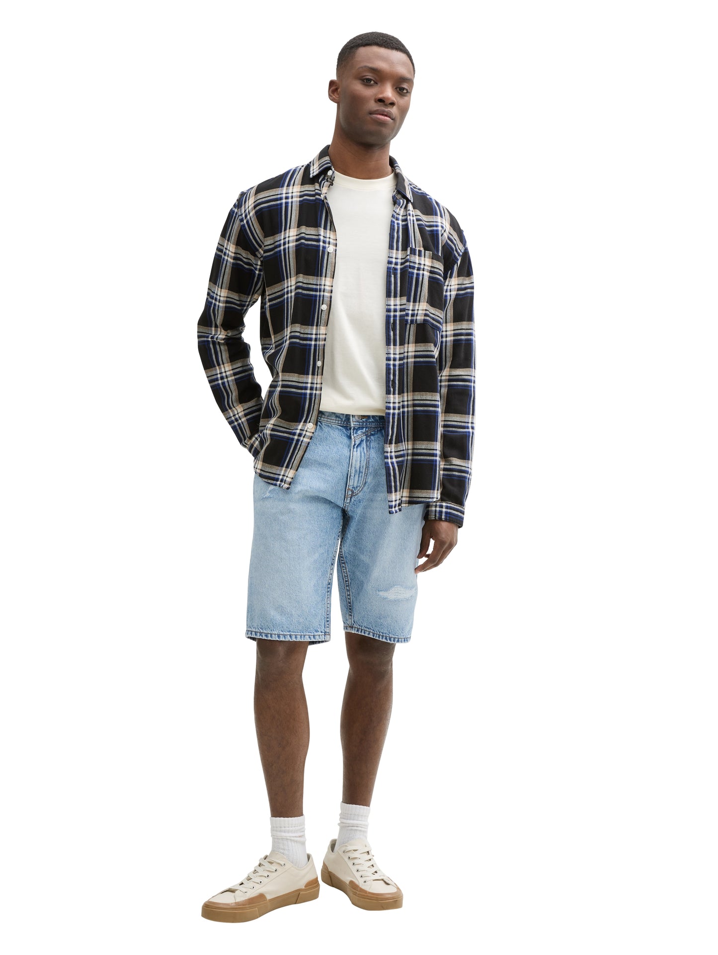 TTPIERS Slim Destroyed Jeans Shorts