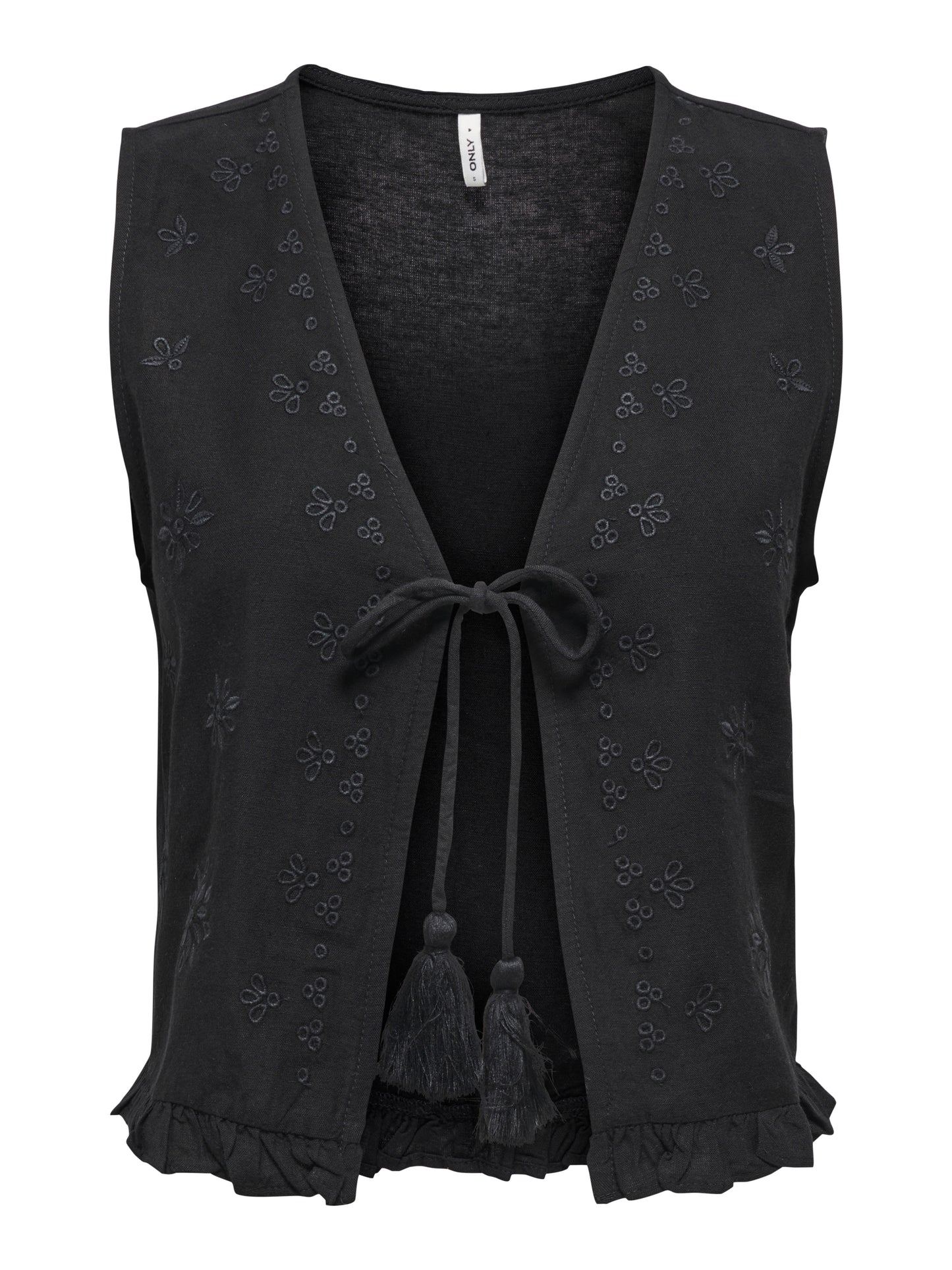 ONLJAKIRI LINEN S/L EMB VEST PTM