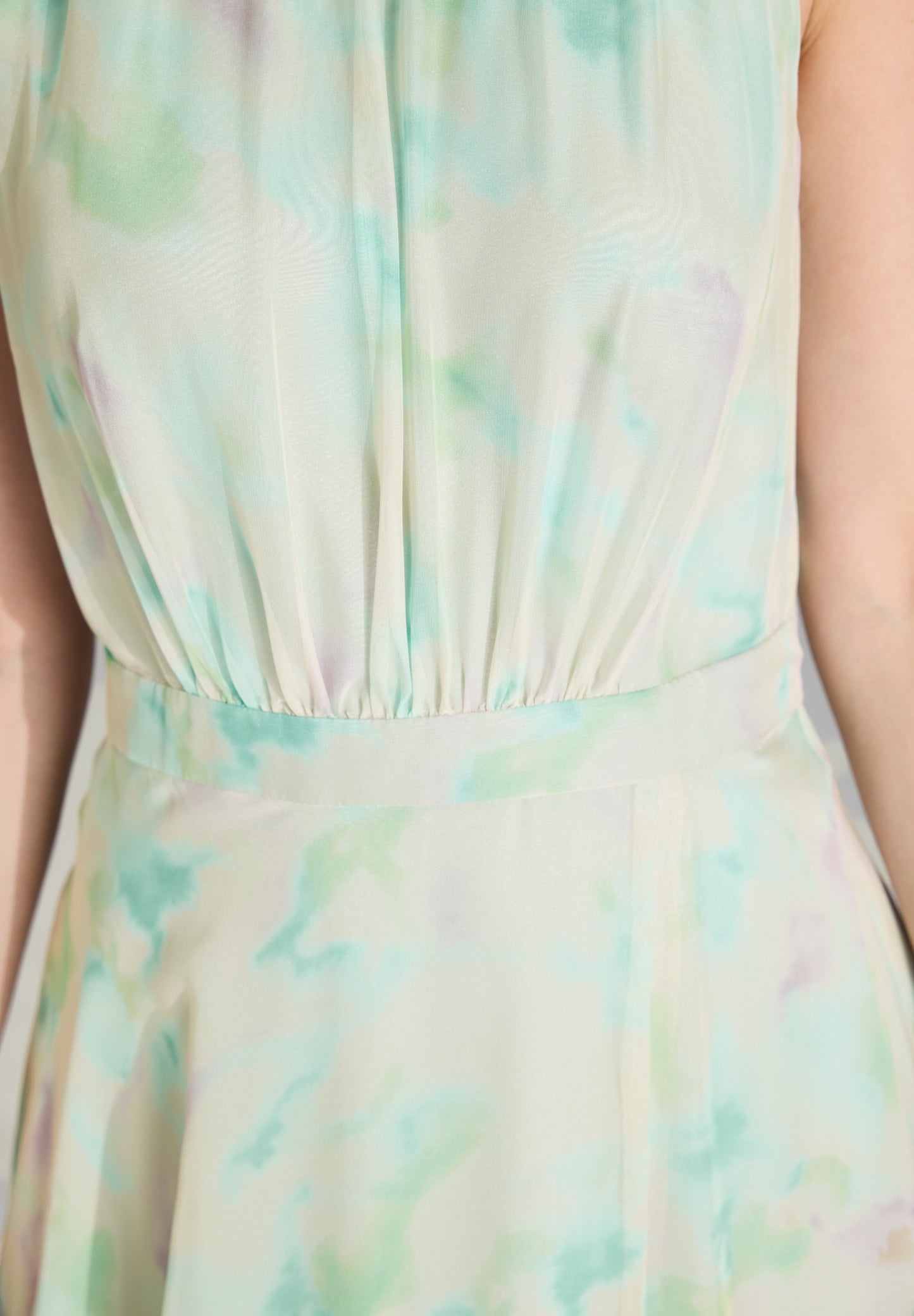 Abendkleid aus Chiffon mit Animal Print