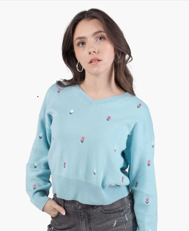 Désirée Stick Crewneck, light blue