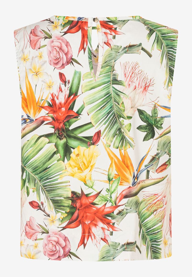 Blusentop Flowerprint Sommer-Kollektion