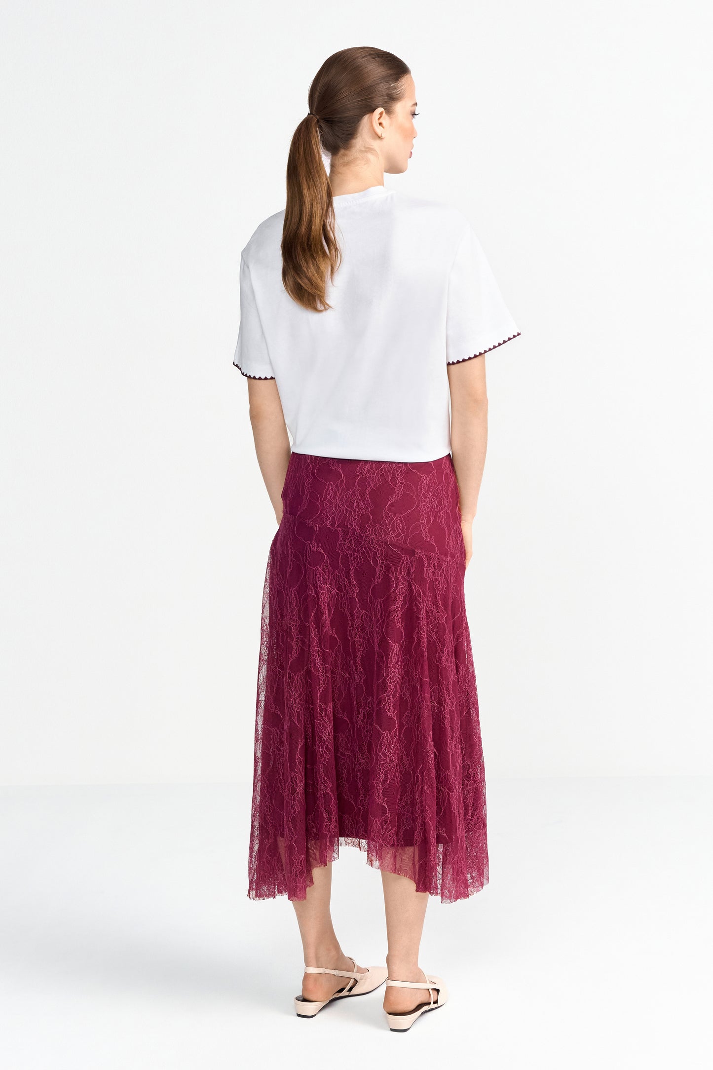 Lace Midi Skirt