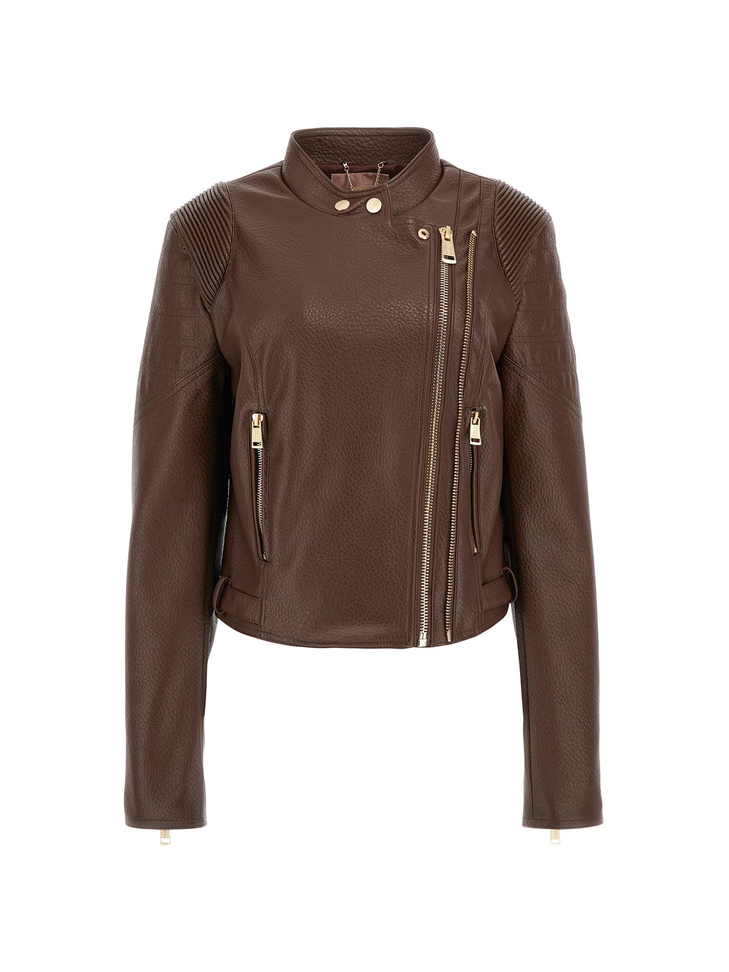 JEANNINE PU STITCHED JACKET