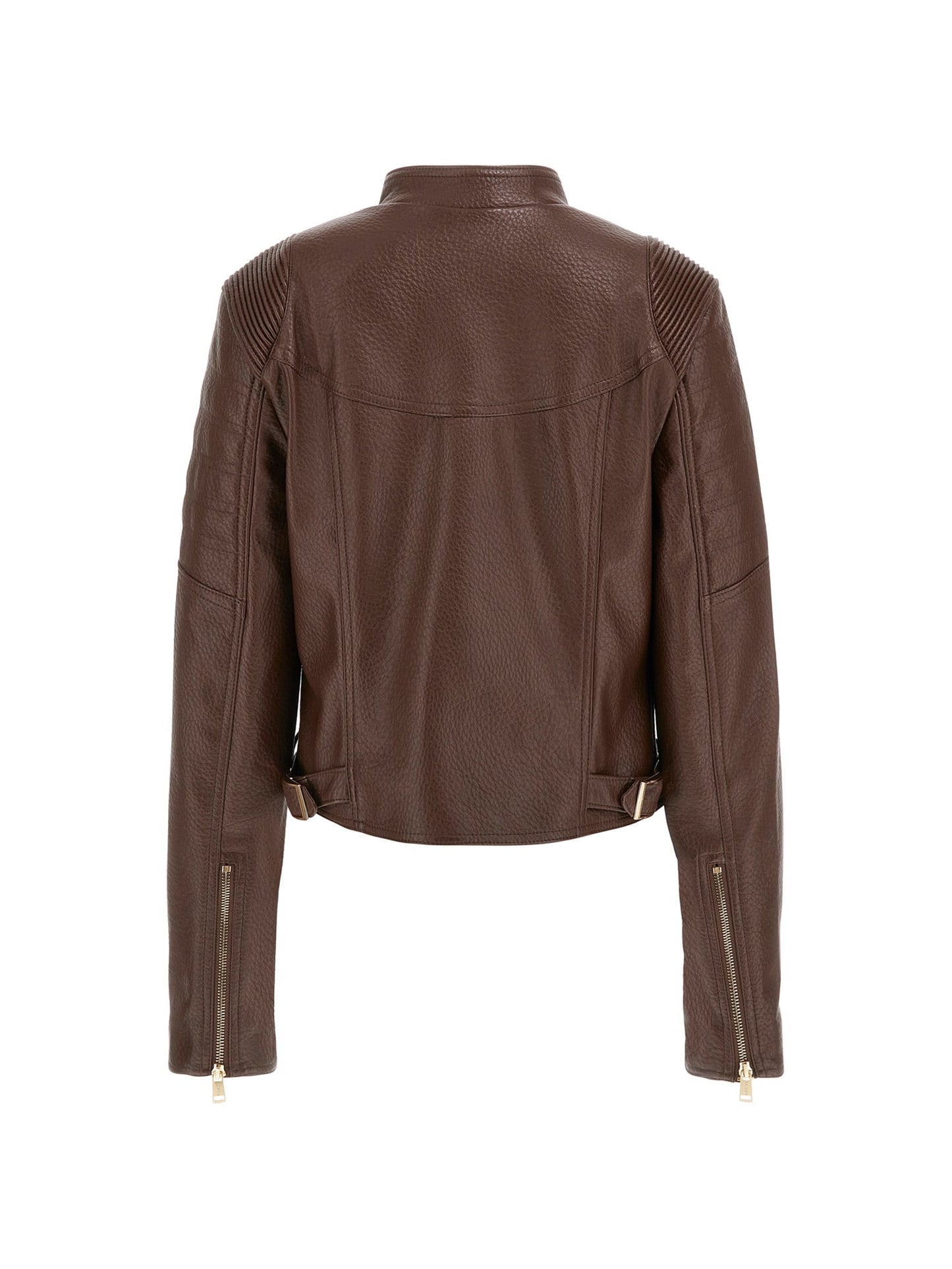 JEANNINE PU STITCHED JACKET