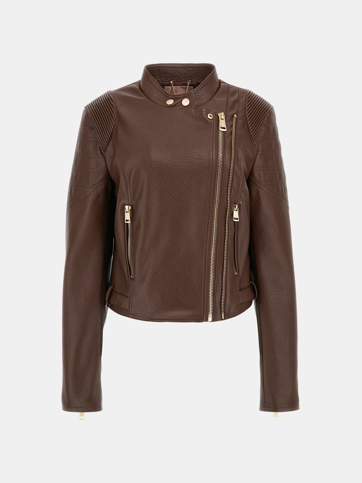 JEANNINE PU STITCHED JACKET