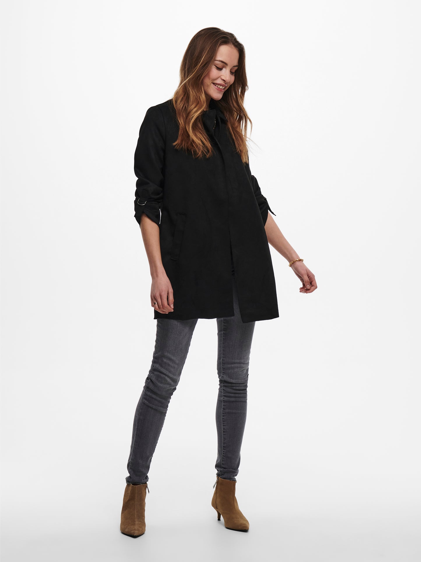 ONLJOLINE FAUX SUEDE COAT LIFE CC OTW