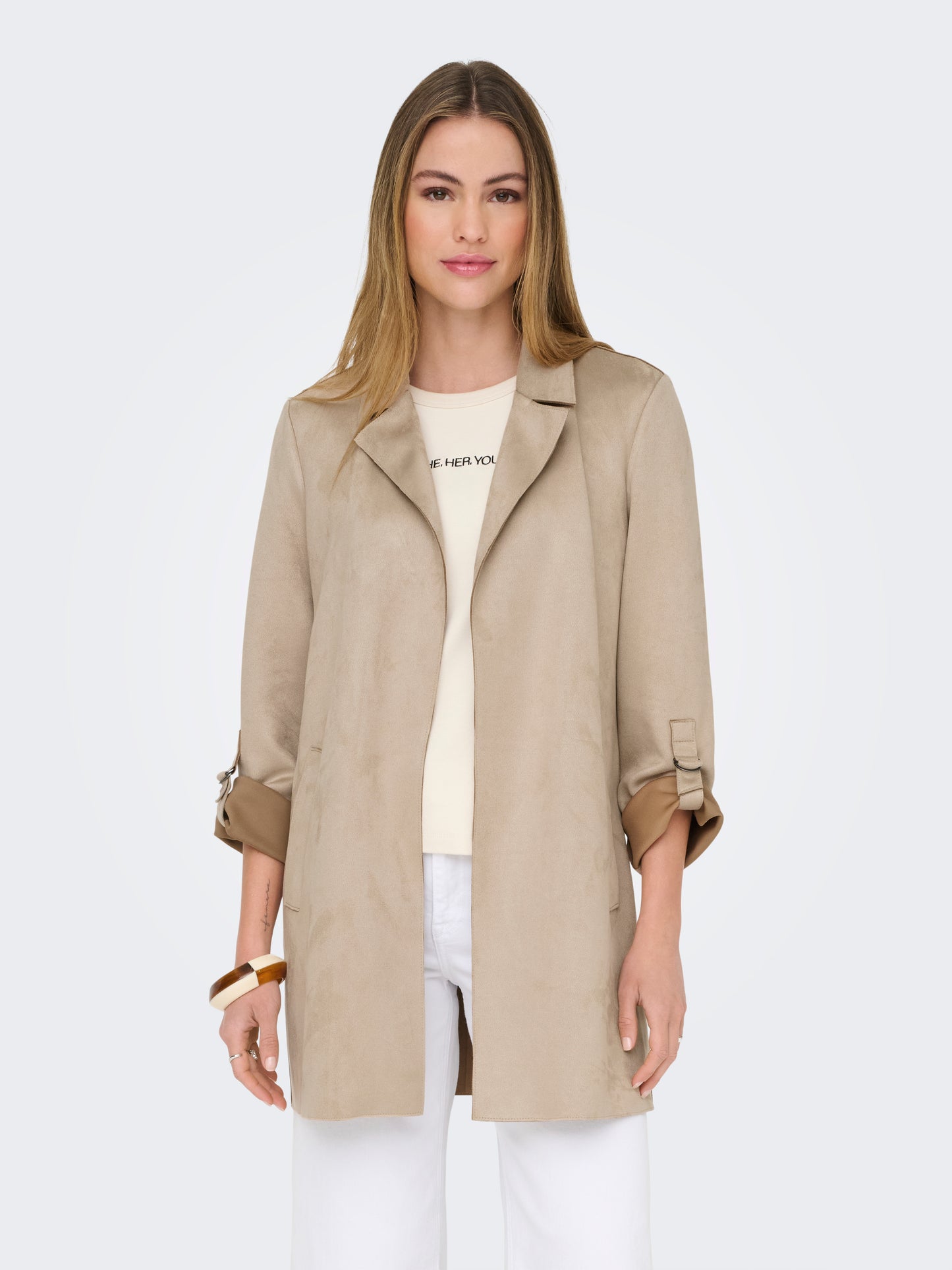 ONLJOLINE FAUX SUEDE COAT LIFE CC OTW