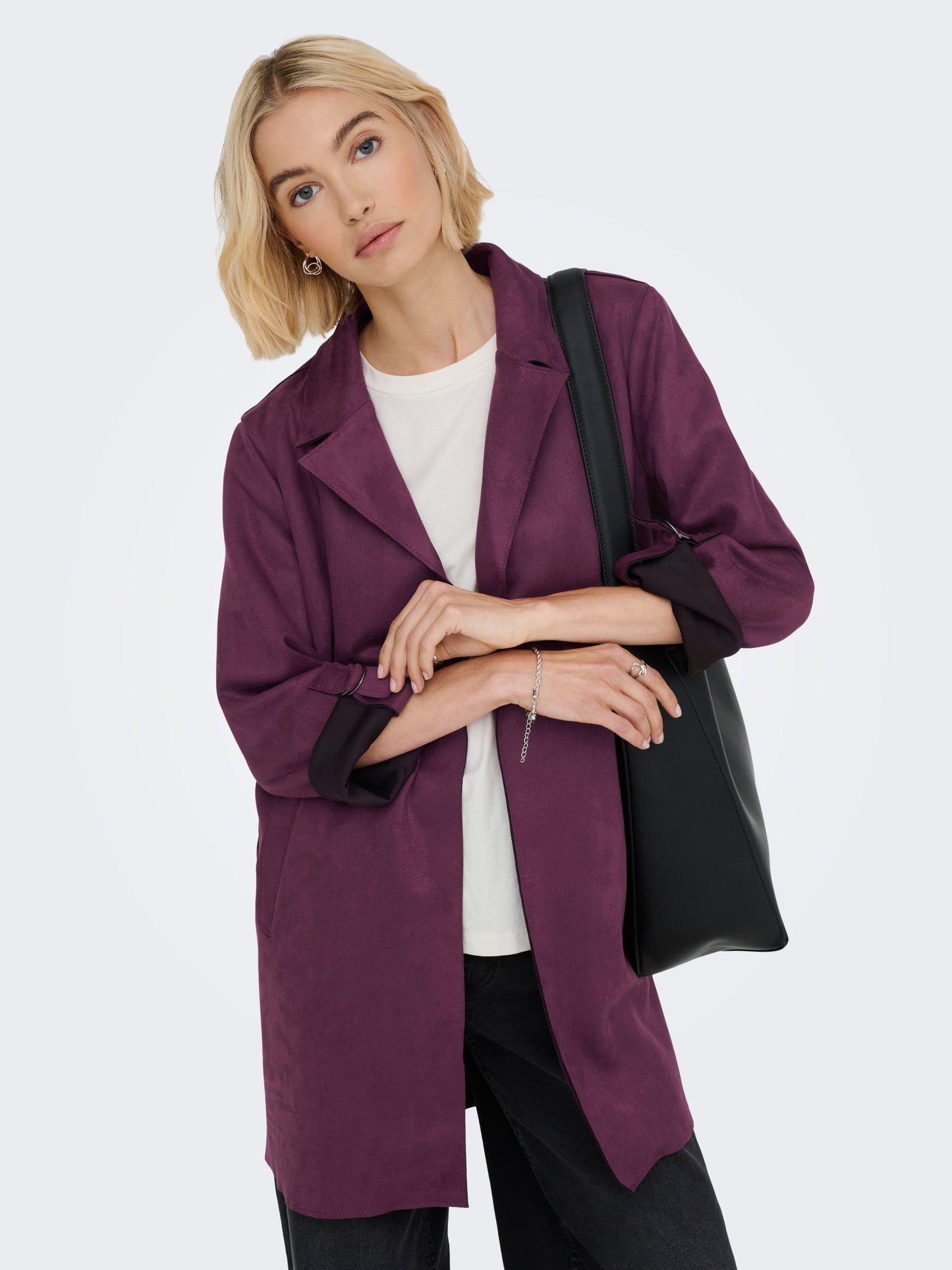 ONLJOLINE FAUX SUEDE COAT LIFE CC OTW