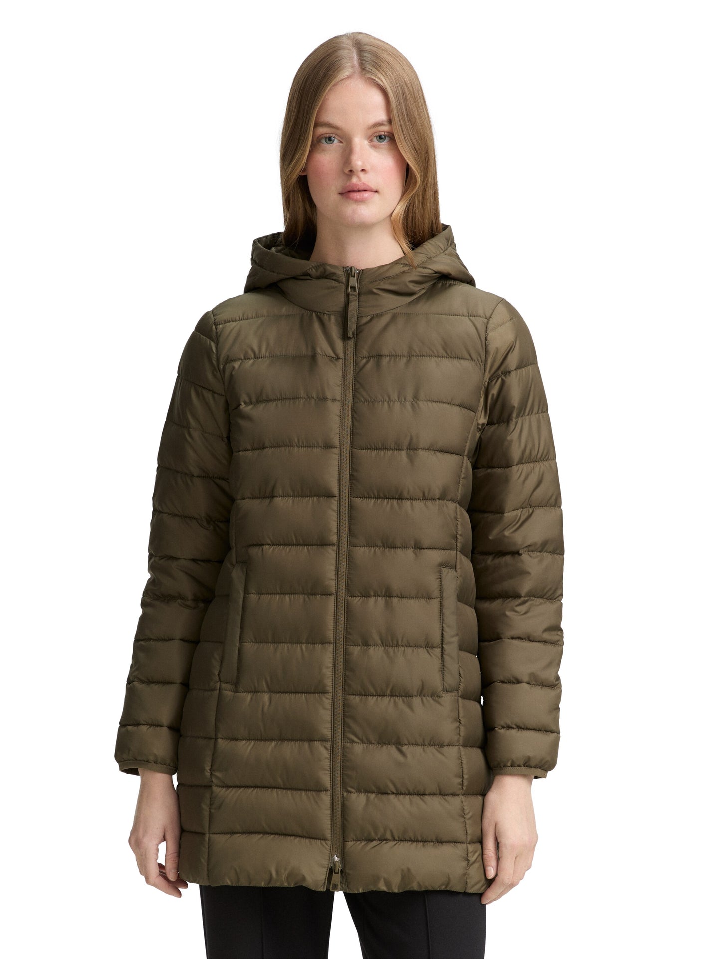 Lightweight Steppmantel mit Kapuze
