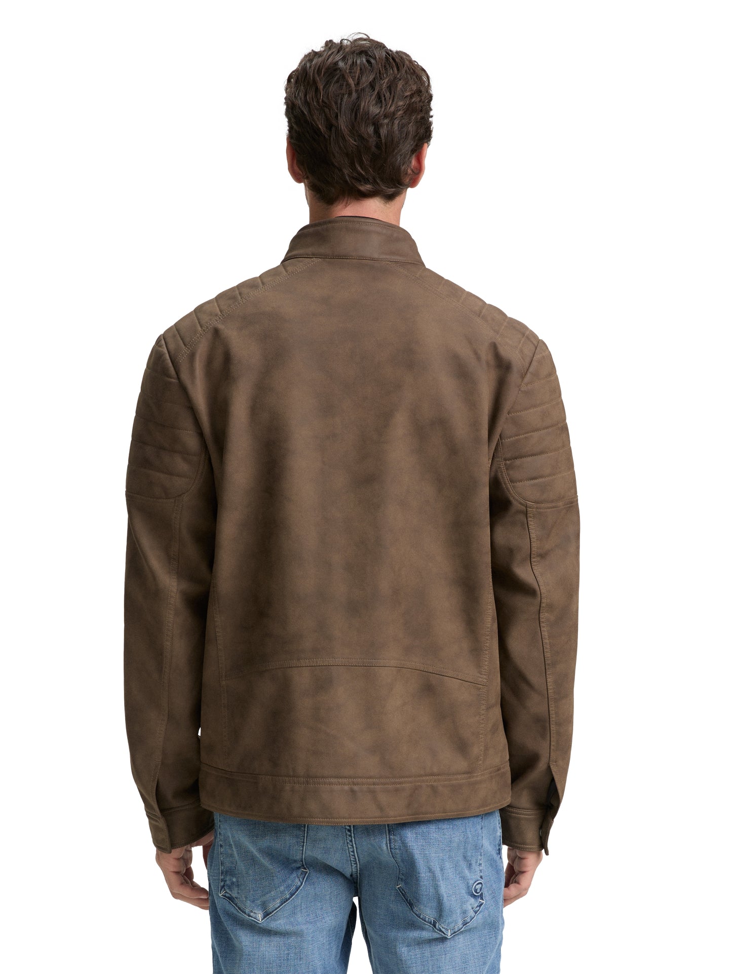 Bikerjacke aus Kunstleder
