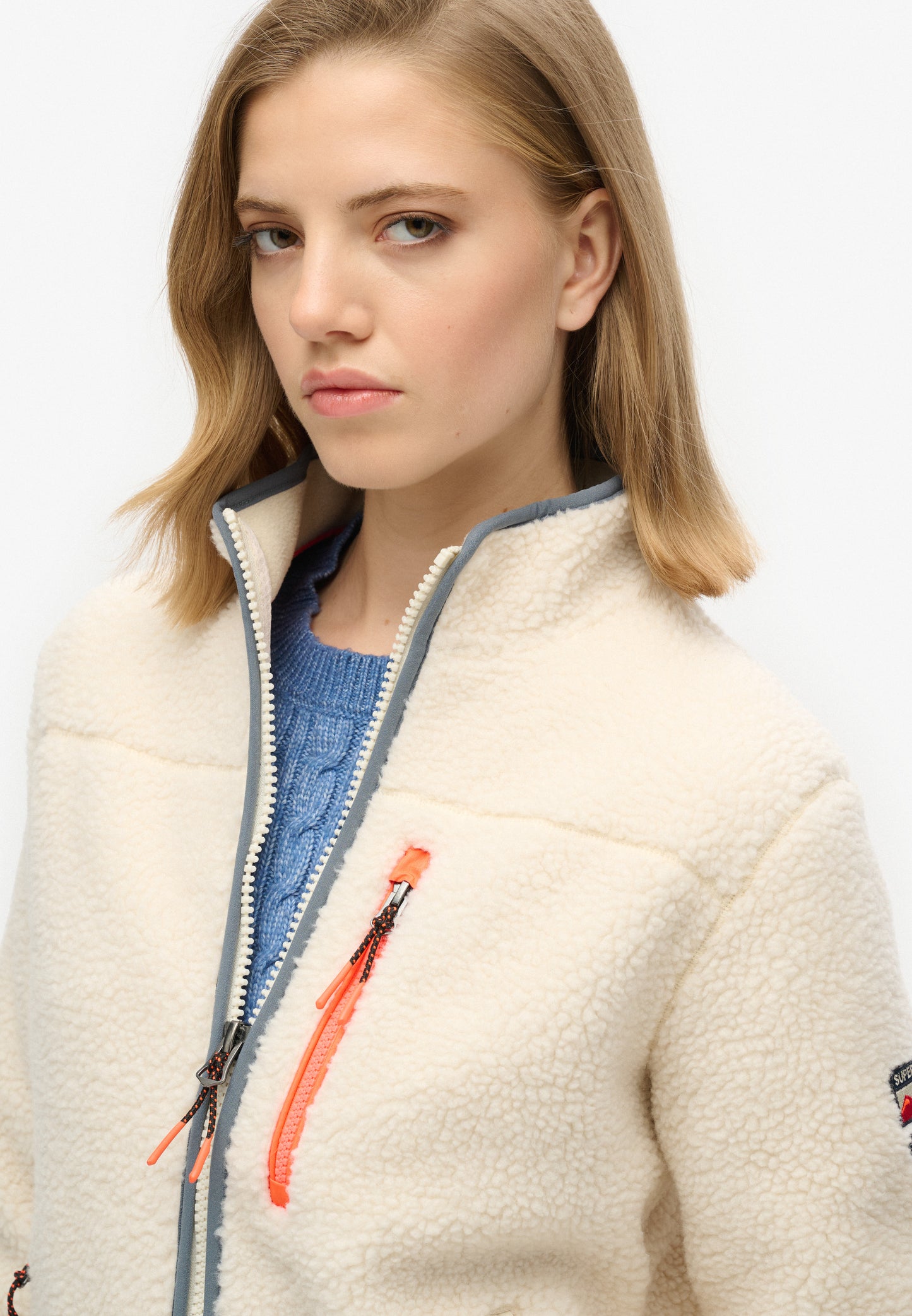 Outdoor Fleecejacke mit durchgehendem Reißverschluss