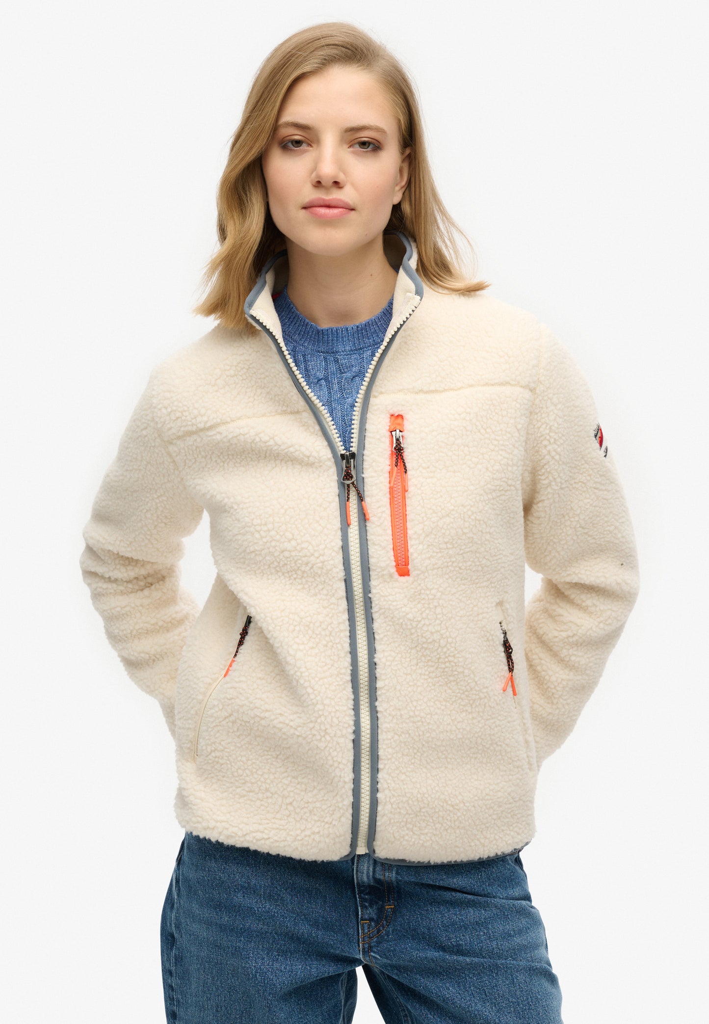Outdoor Fleecejacke mit durchgehendem Reißverschluss