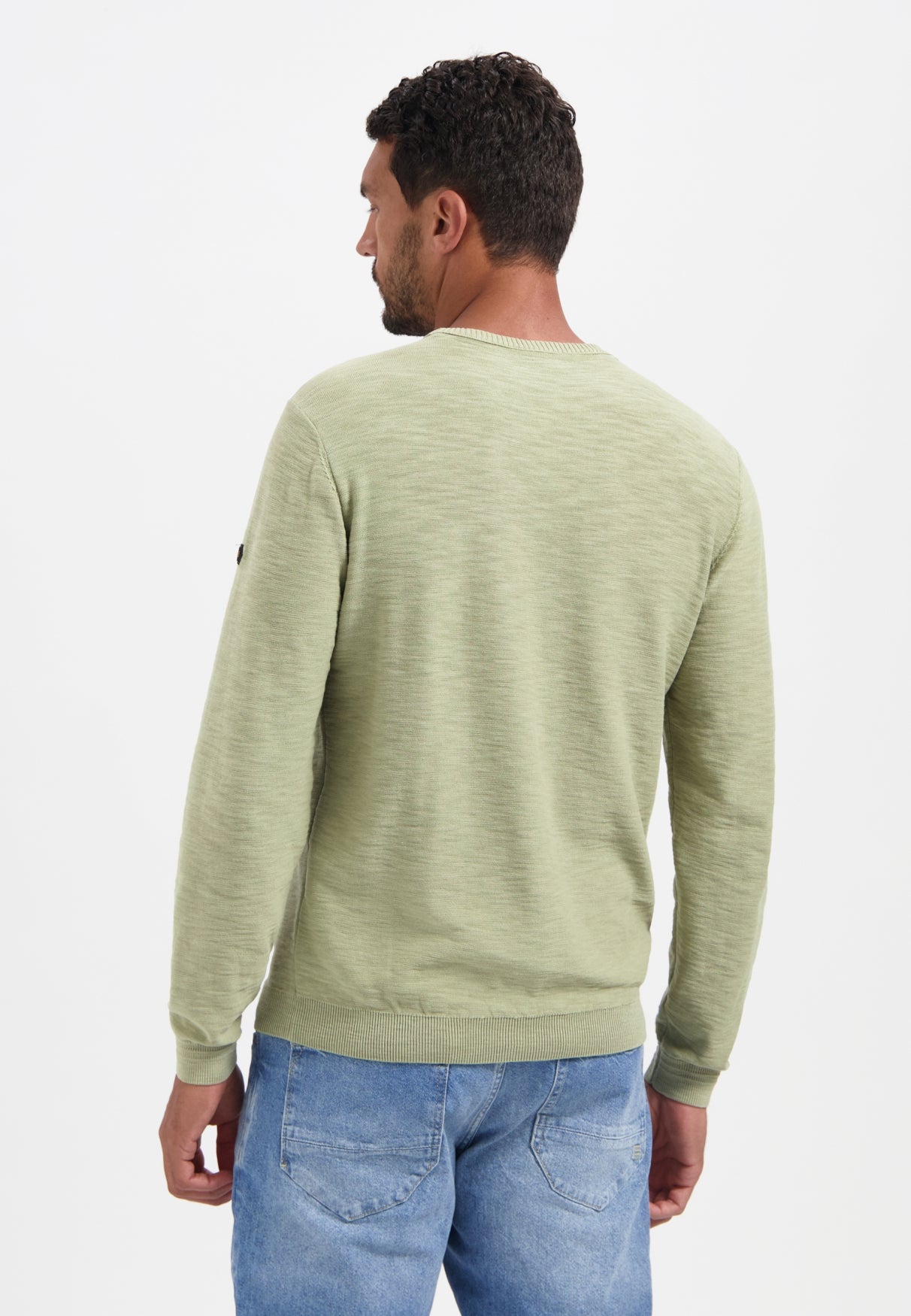 Pullover Crewneck Garment Dyed + Stone Washed