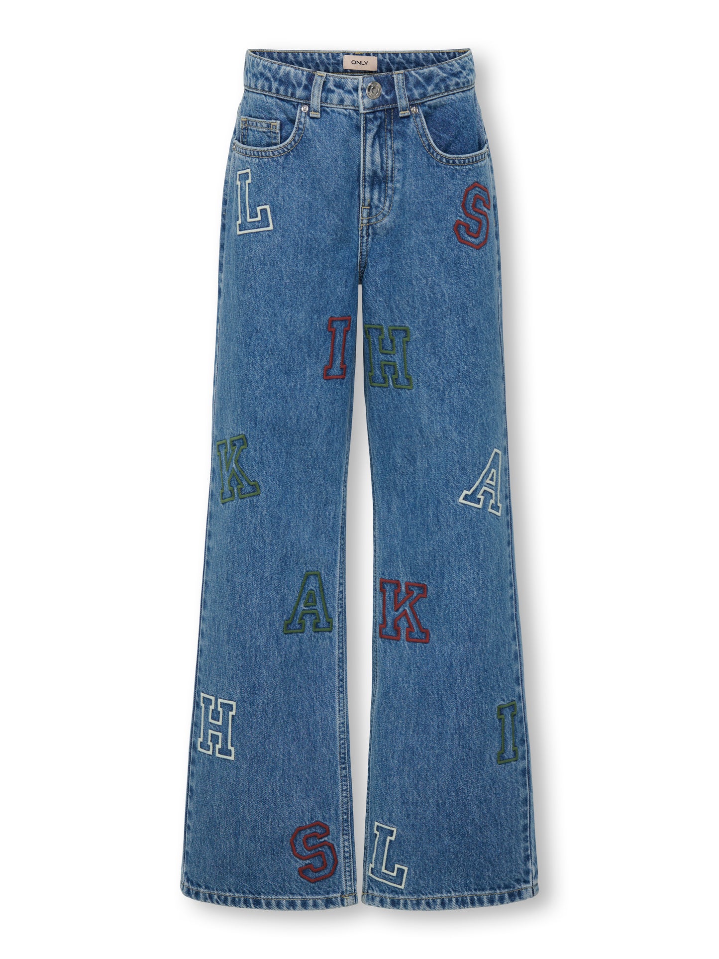 KOGJUICY HW WIDE LEG COLLEGE JEANS DNM