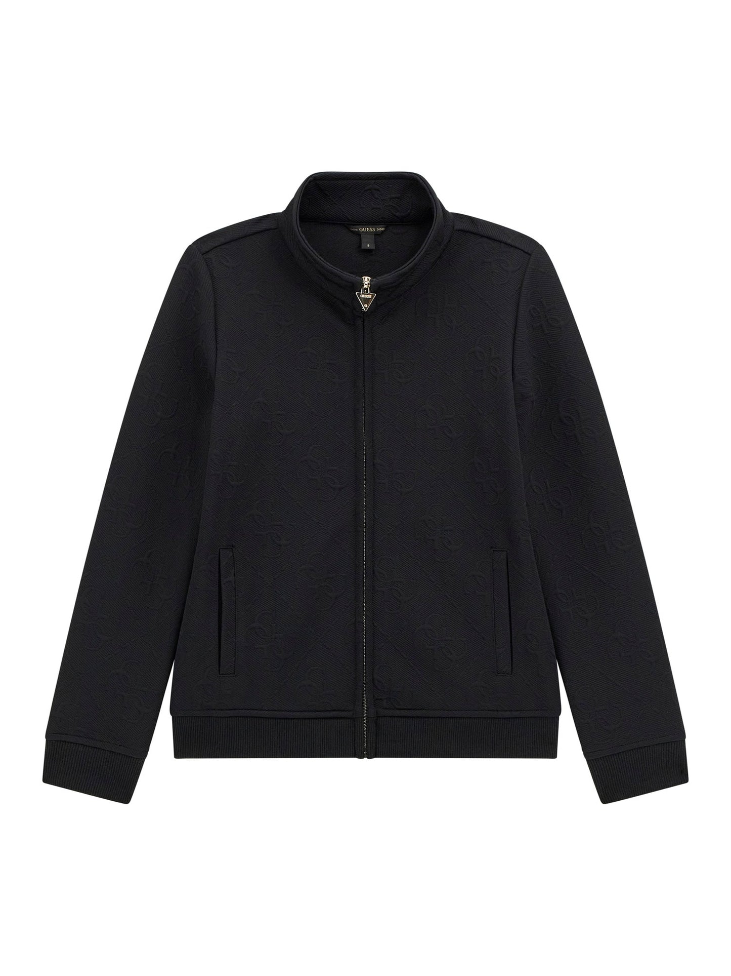 JACQUARD LS ACTIVE TOP W/ZIP