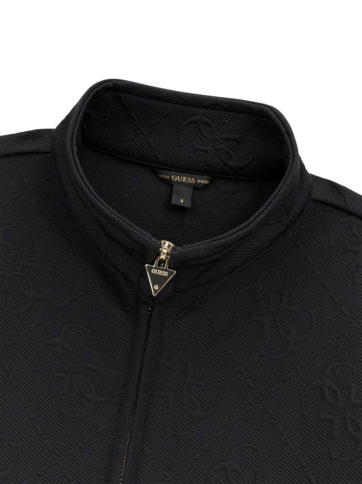 JACQUARD LS ACTIVE TOP W/ZIP