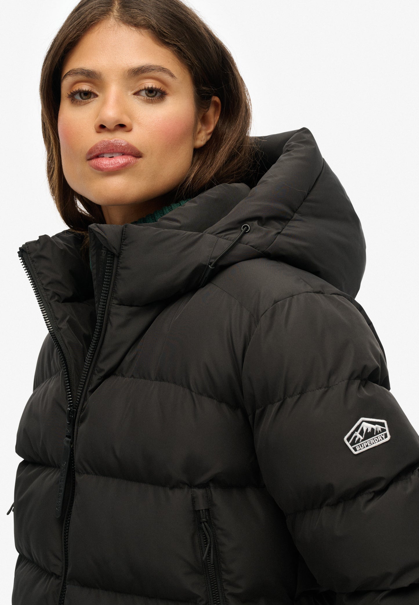 Sportliche Kapuzen-Steppjacke
