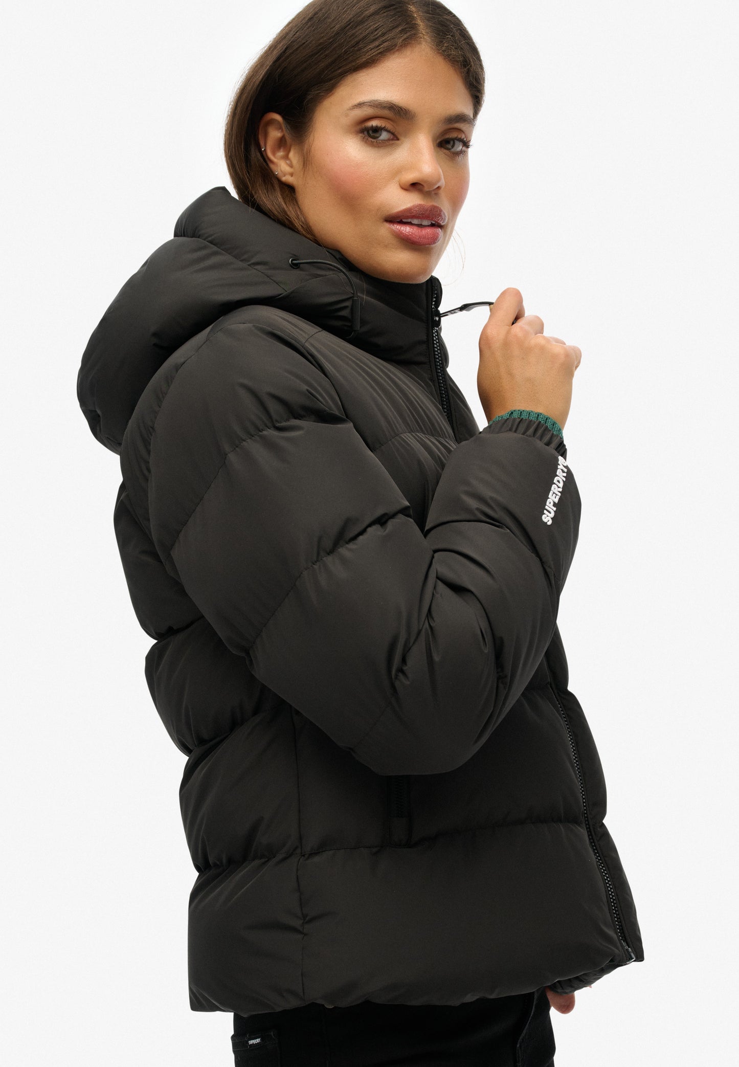 Sportliche Kapuzen-Steppjacke