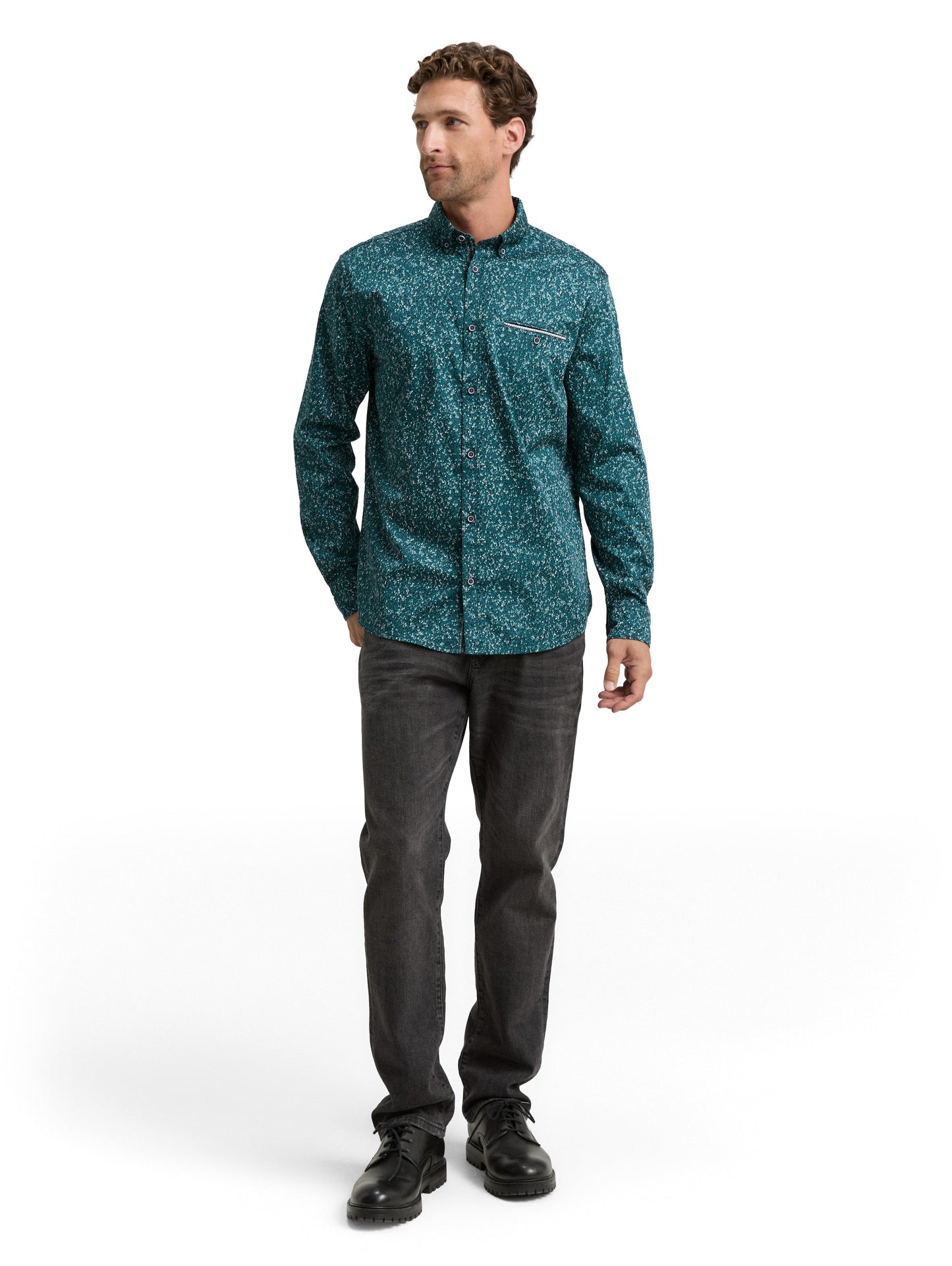 Regular Fit Hemd mit Muster