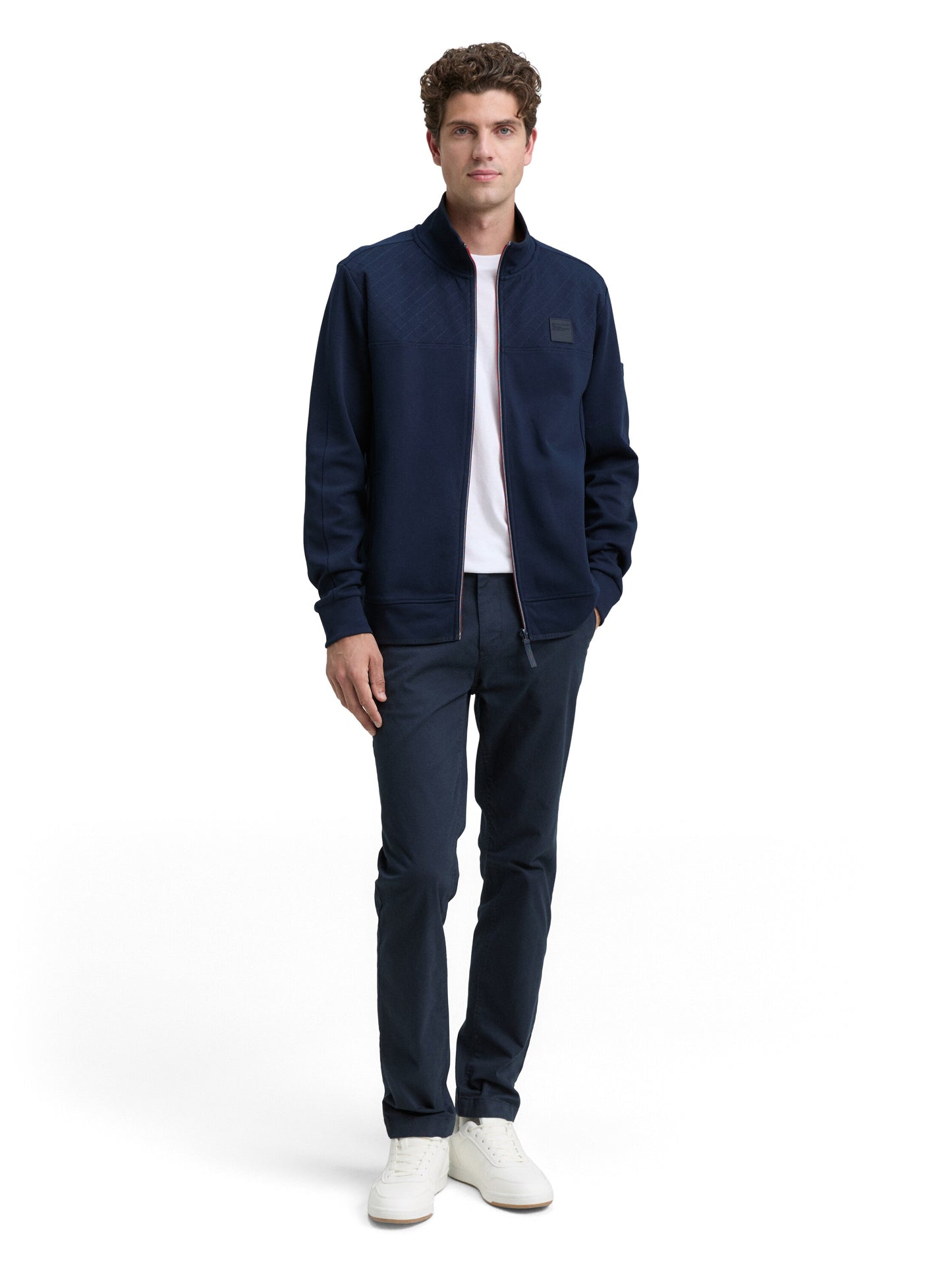 Sweatjacke mit Stehkragen