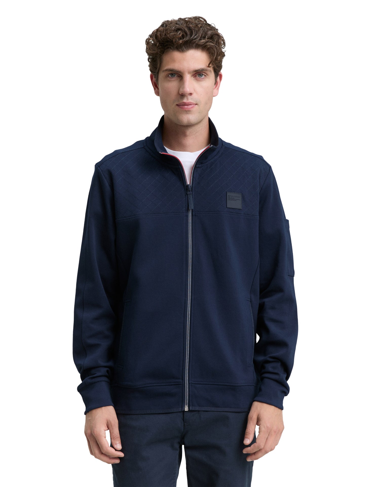 Sweatjacke mit Stehkragen