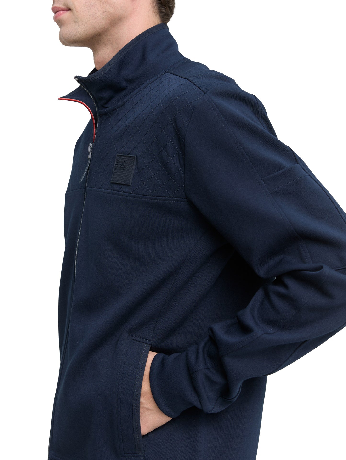 Sweatjacke mit Stehkragen