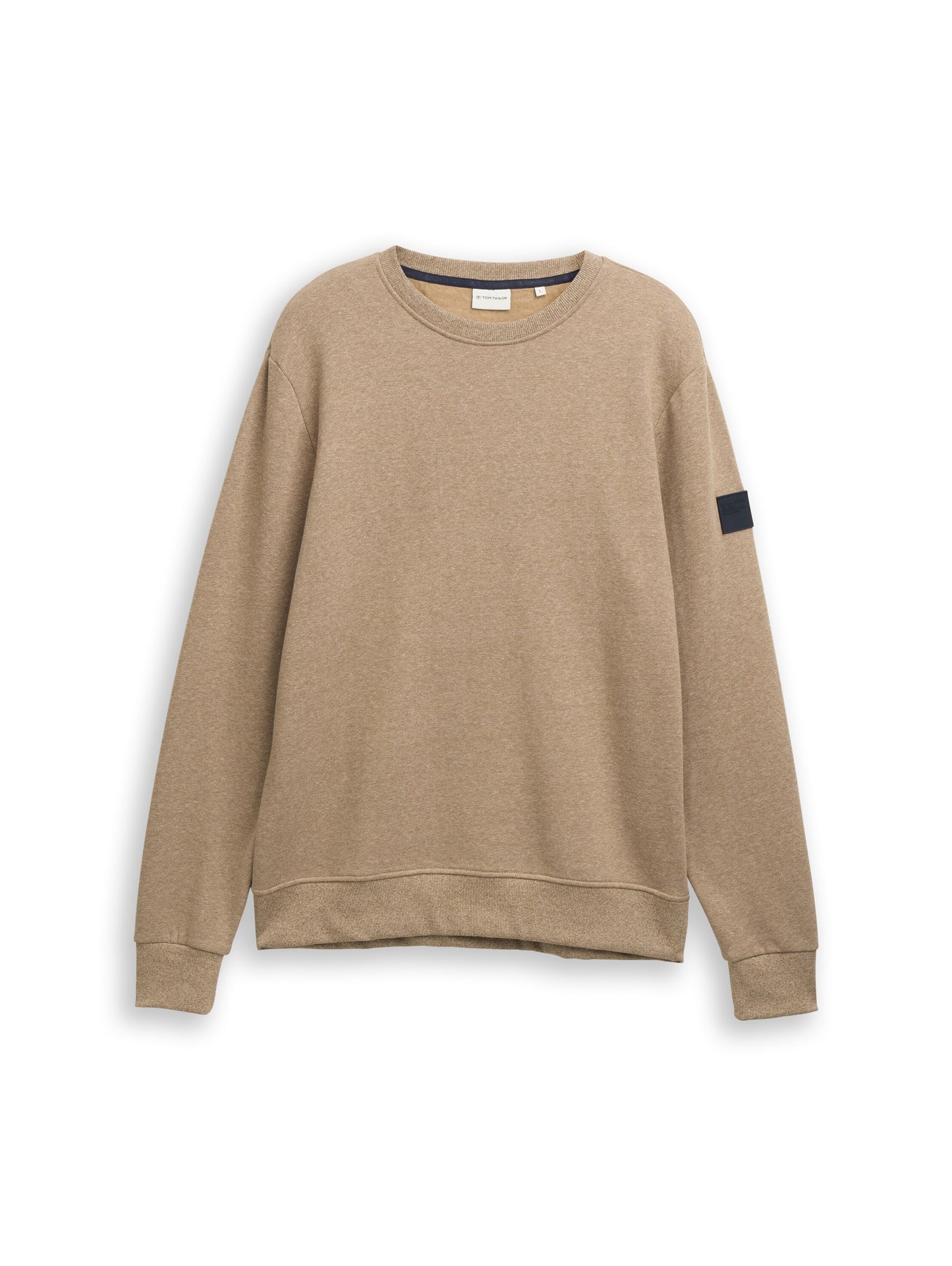 Sweatshirt in Melange-Optik
