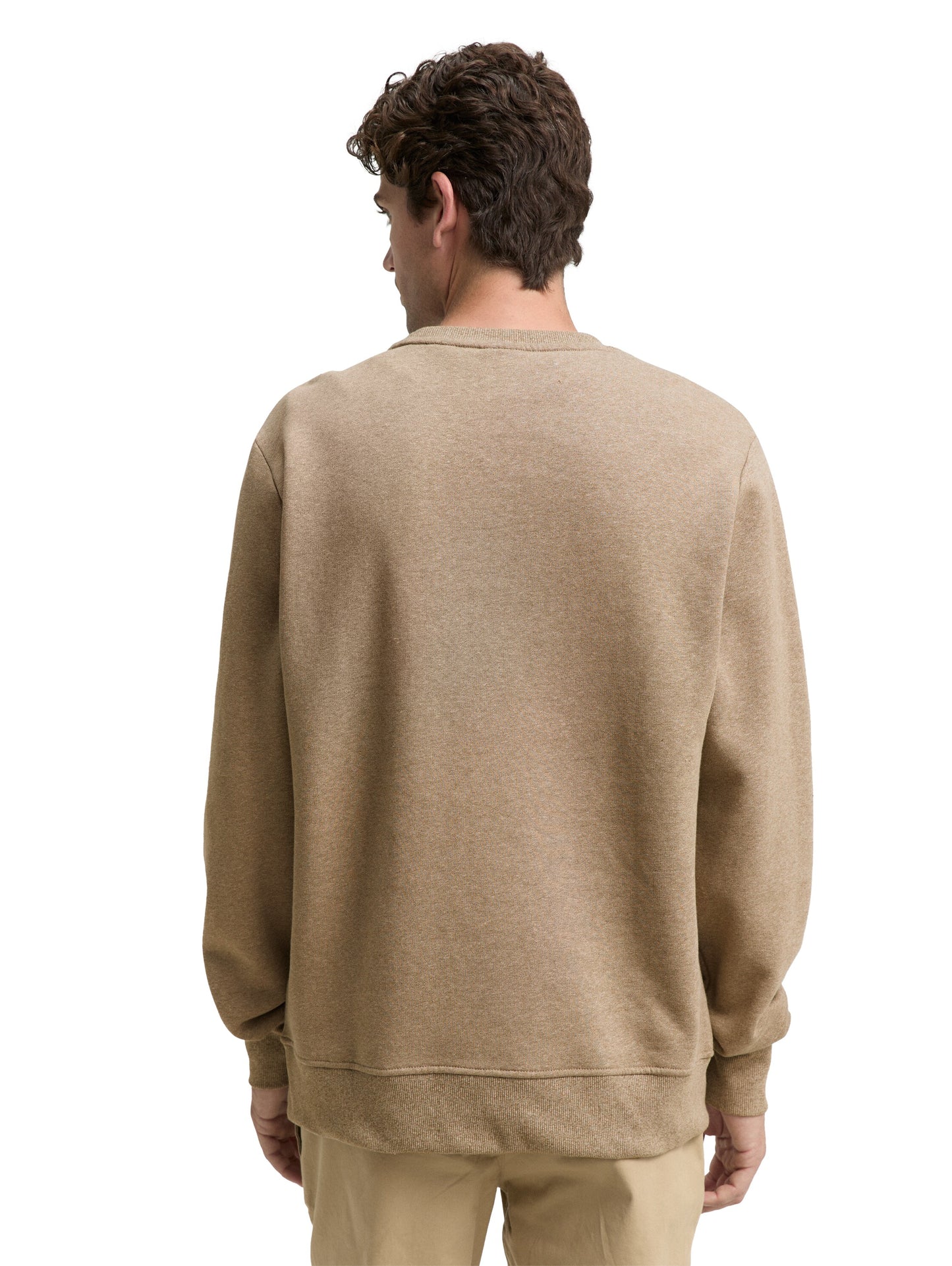 Sweatshirt in Melange-Optik