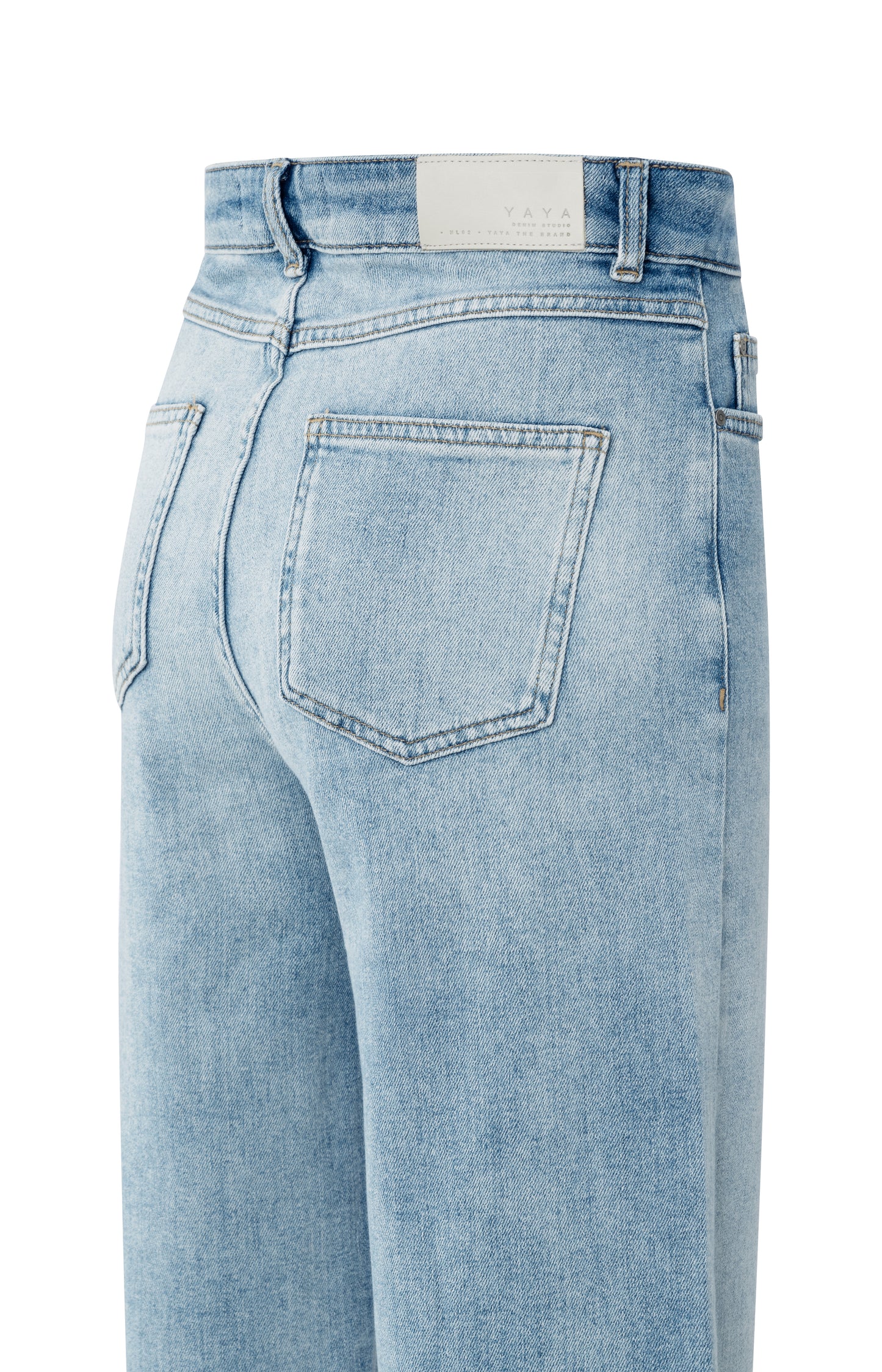 Loose fit hw denim, LIGHT BLUE DENIM