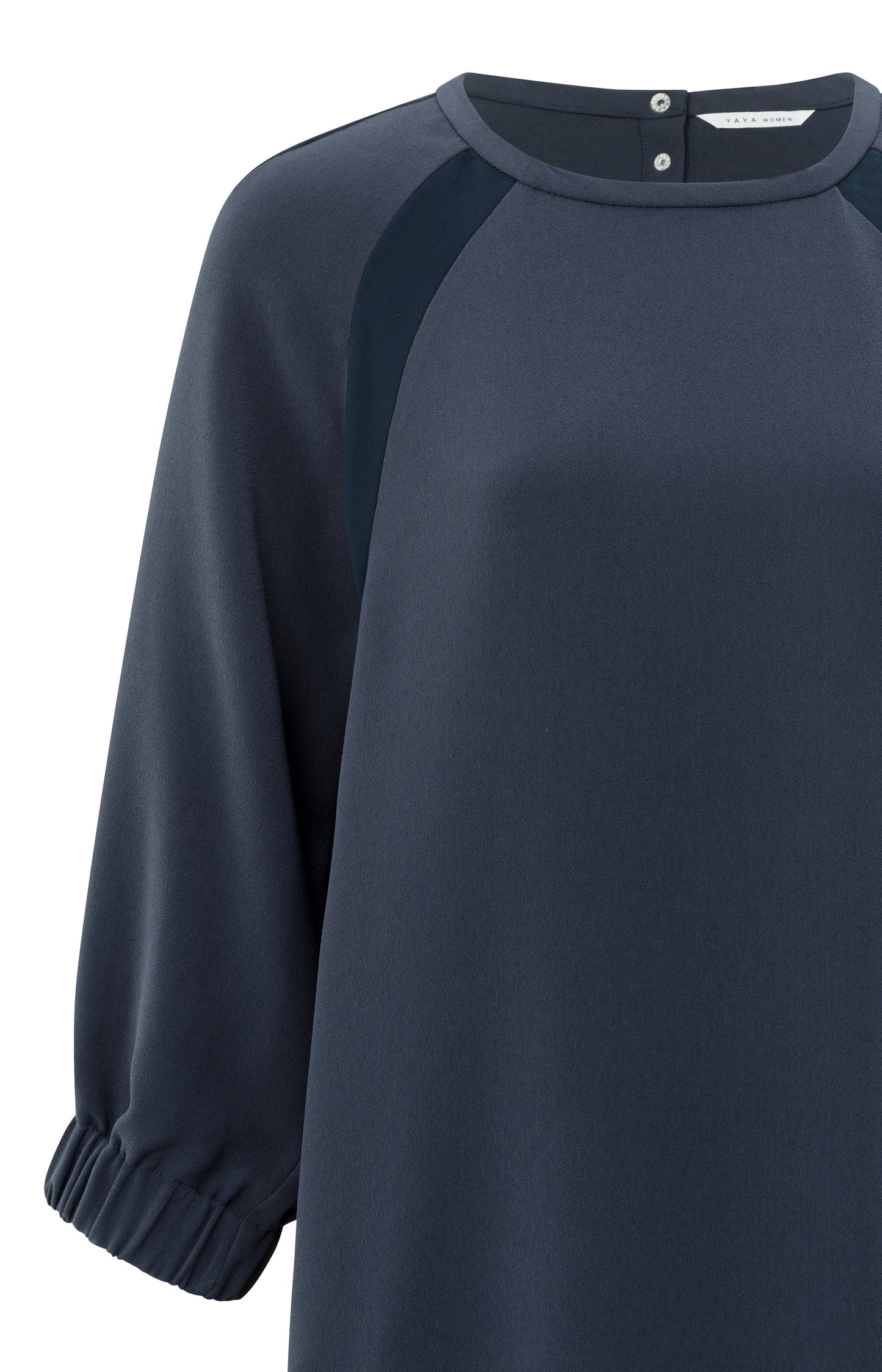 Raglan dress with insert and e, INKWELL BLUE