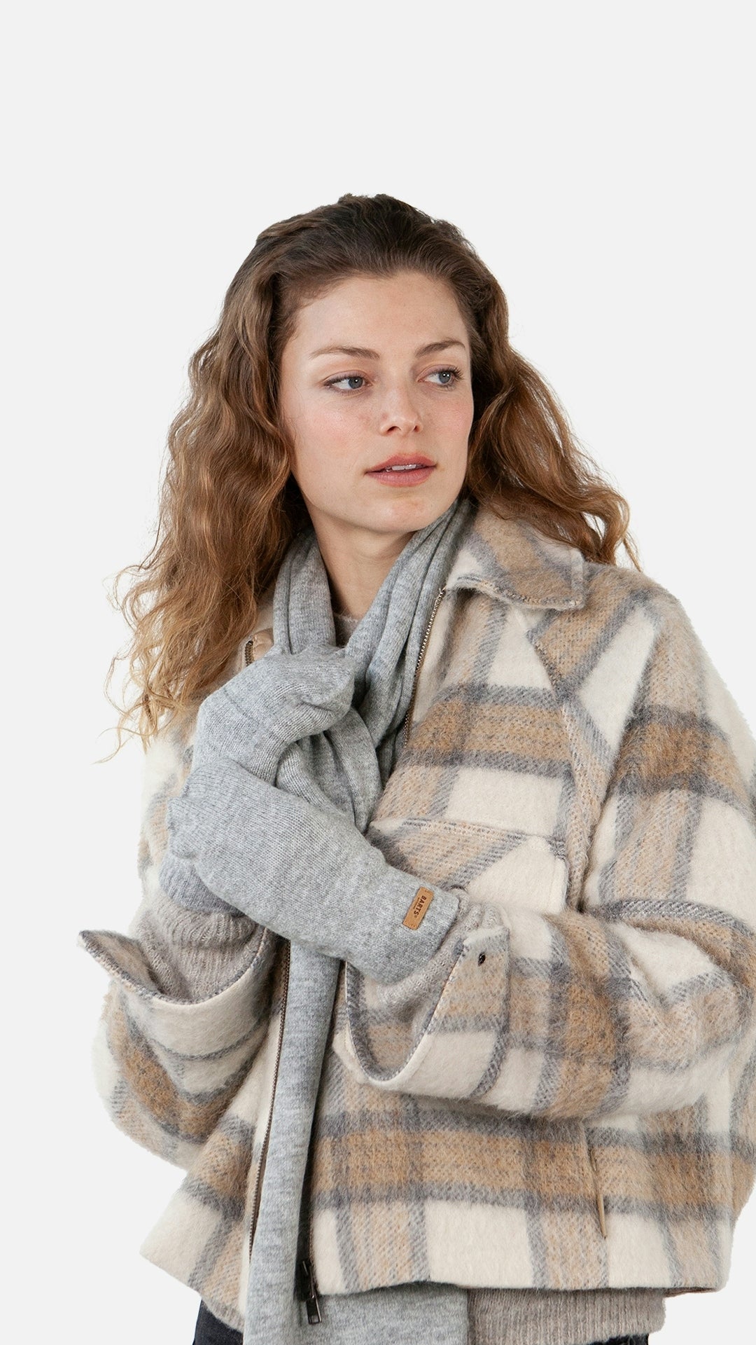 Witzia Mitts, heather grey