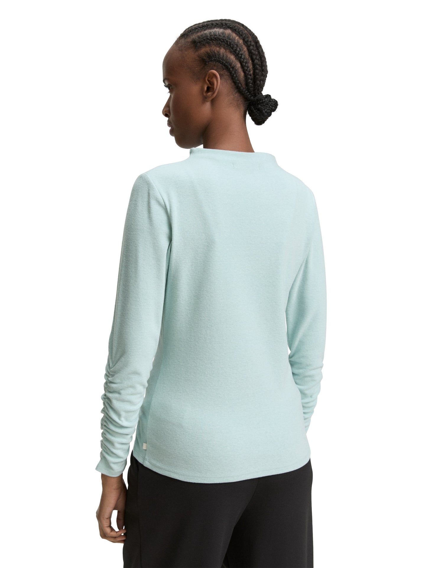 Langarmshirt mit Raffärmeln