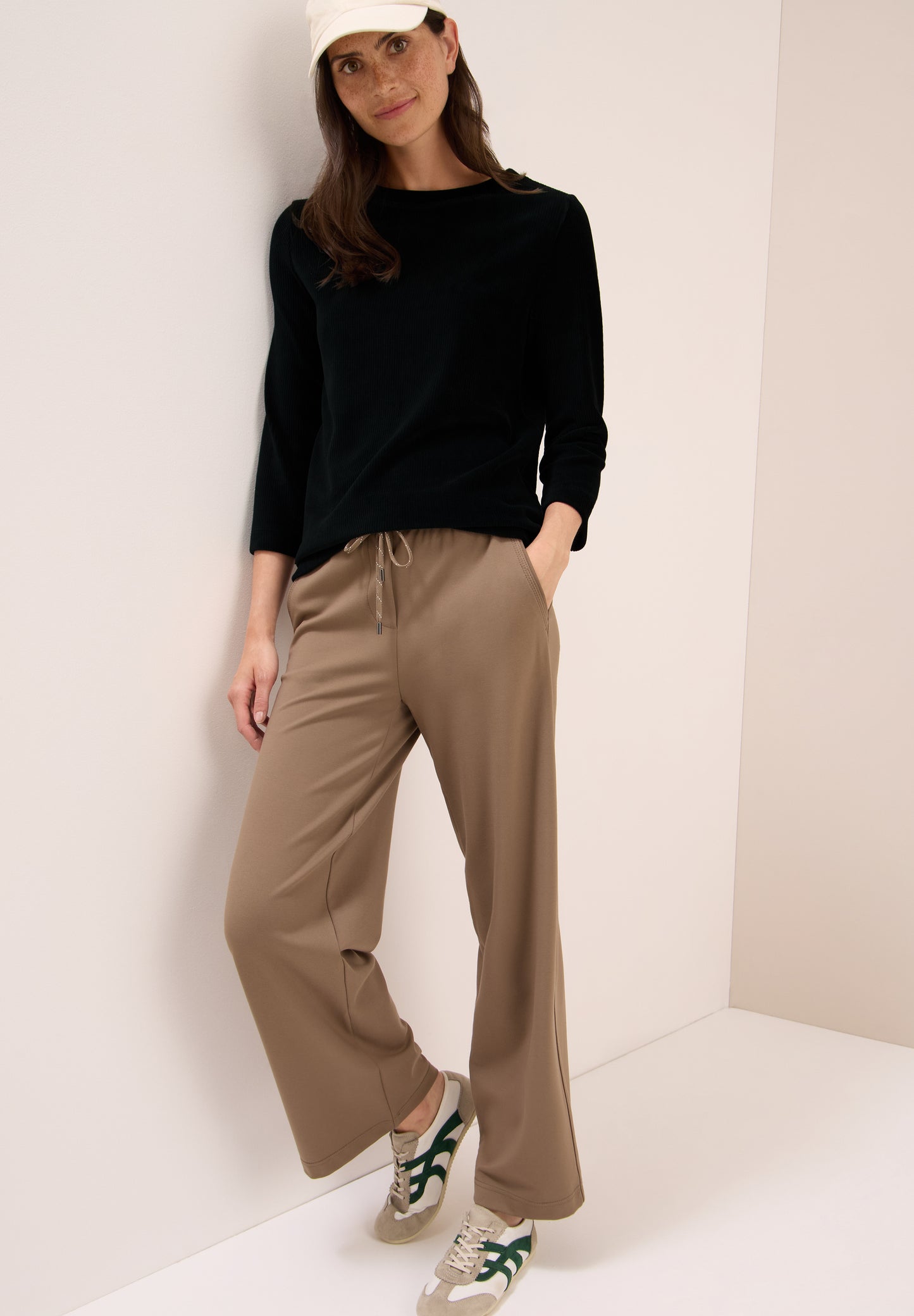 Cordshirt in Unifarbe