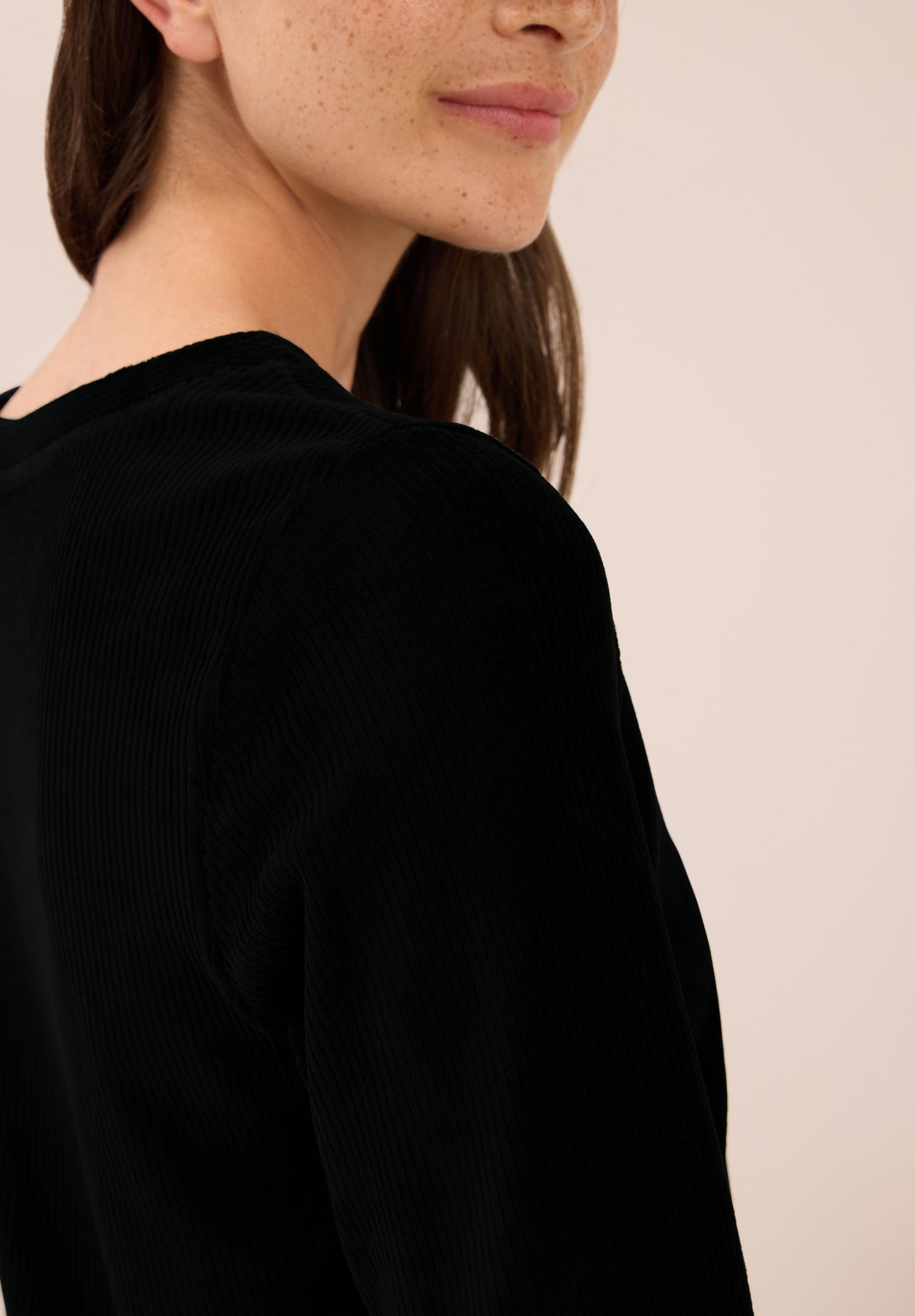 Cordshirt in Unifarbe
