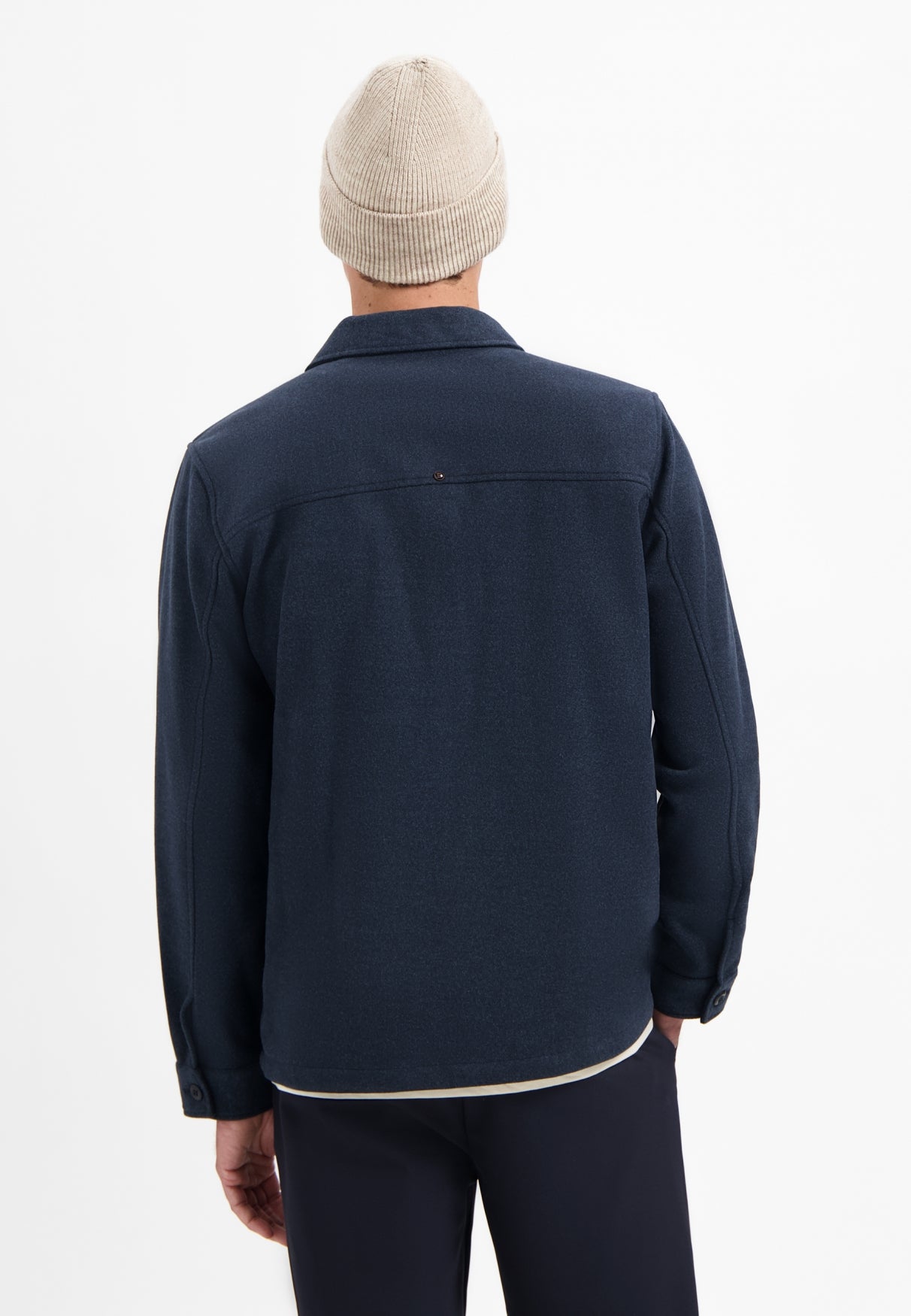Overshirt Button Closure Melange