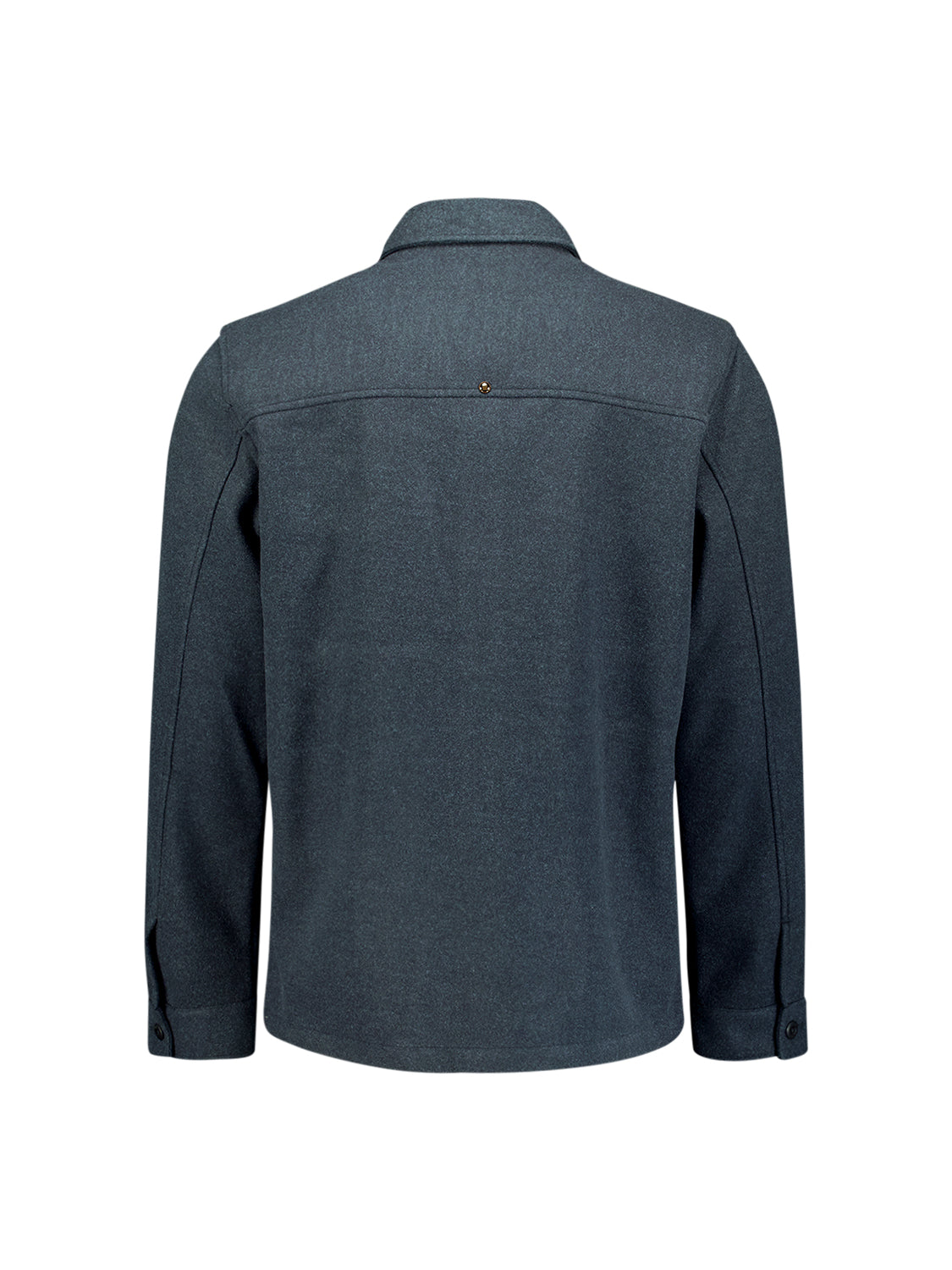 Overshirt Button Closure Melange