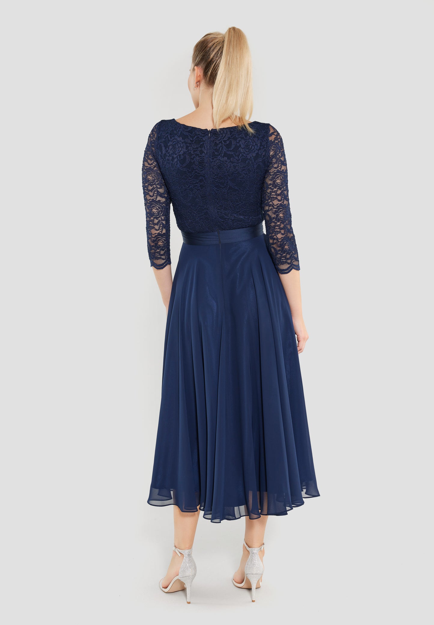 Kleid - Spitze/Chiffon