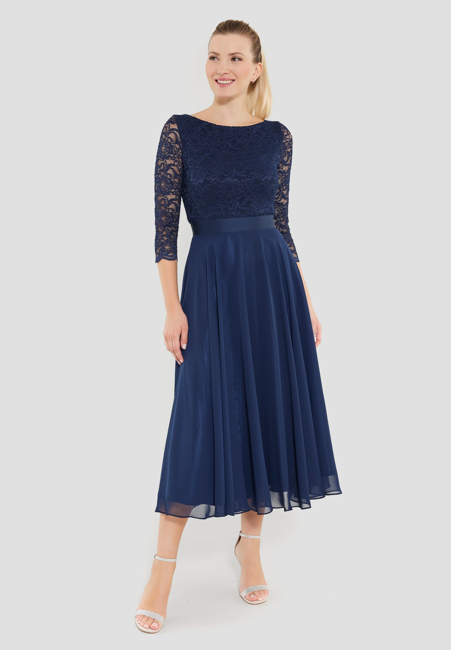 Kleid - Spitze/Chiffon