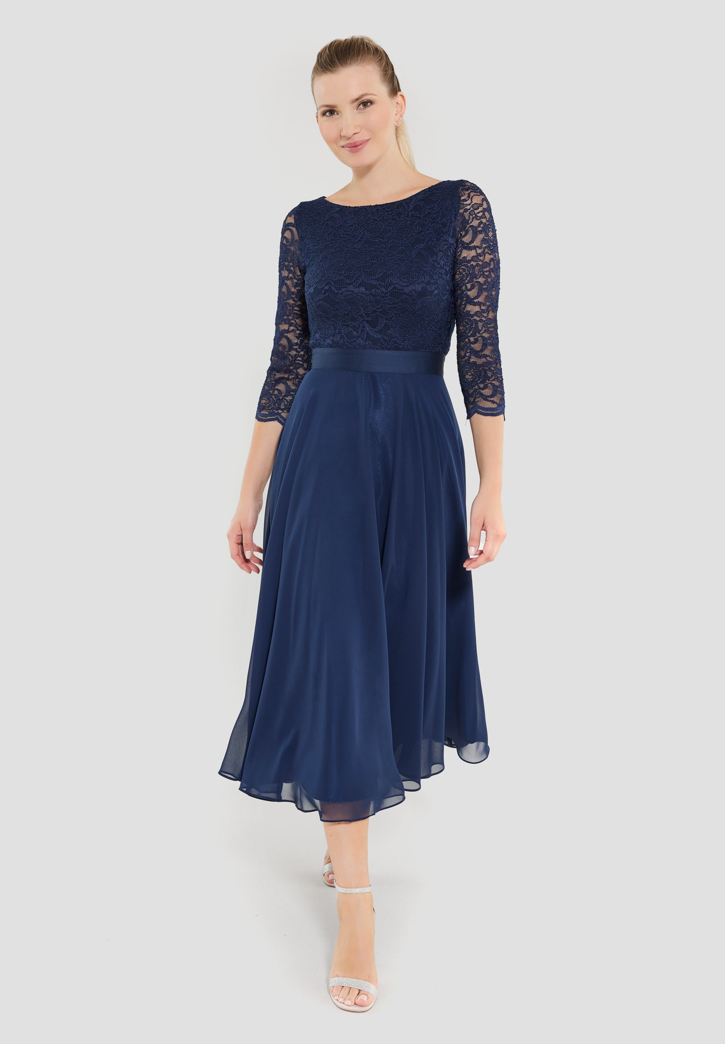 Kleid - Spitze/Chiffon