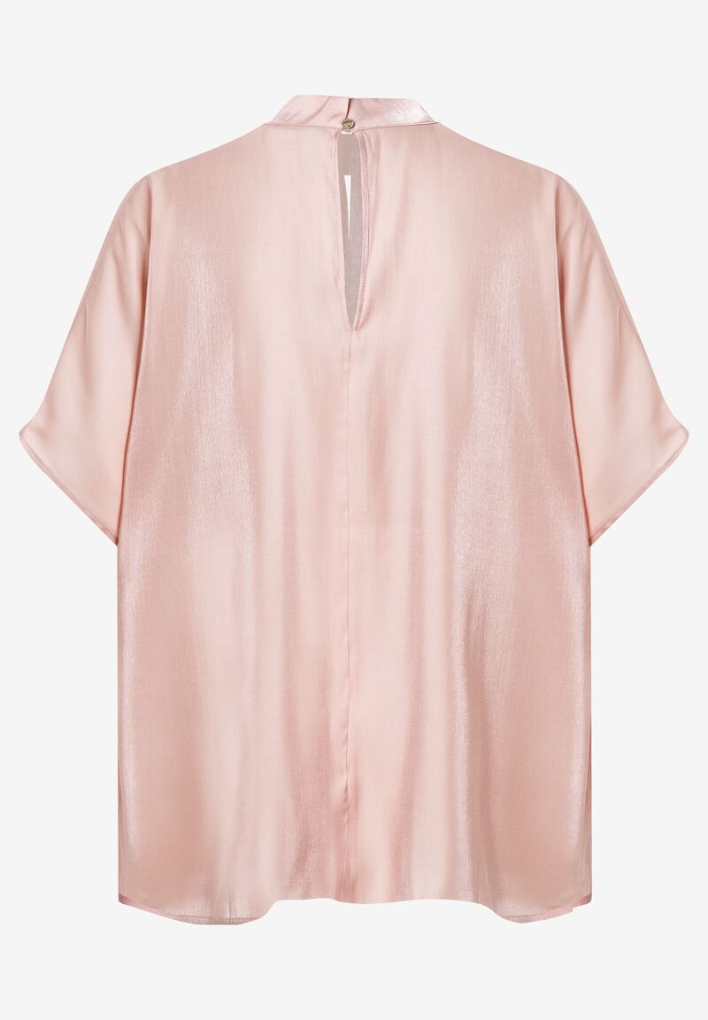 schimmernde Bluse powder rose Sommer-Kollektion