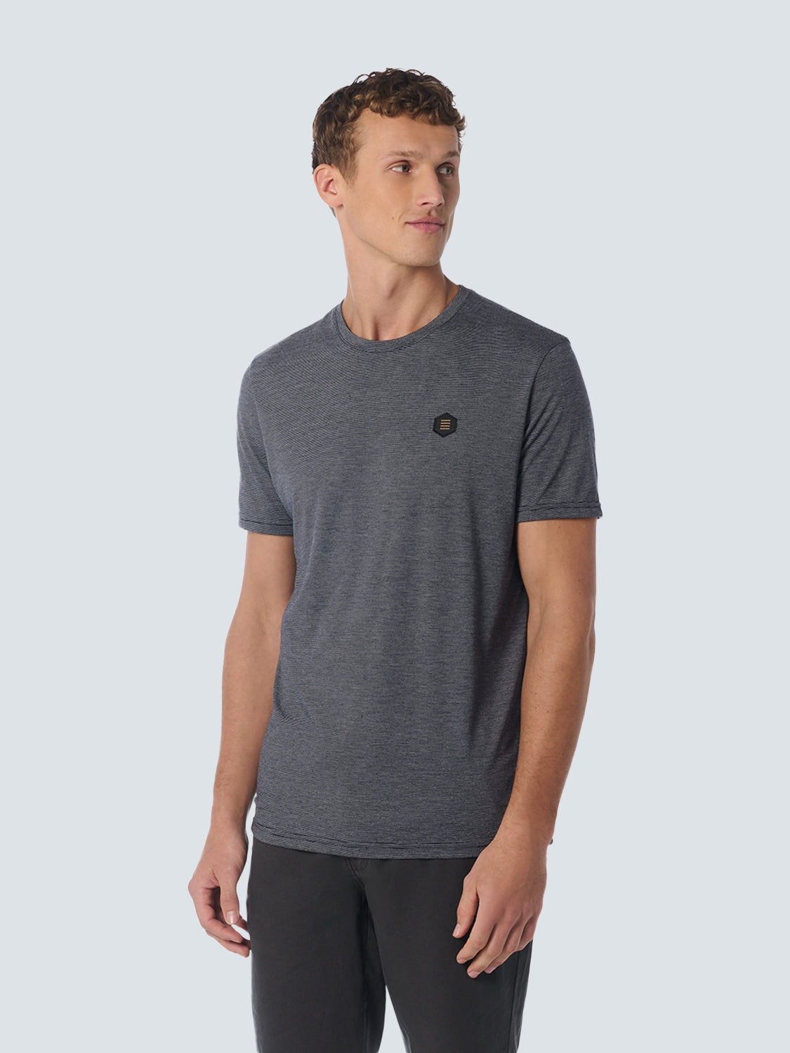 T-Shirt Crewneck 2 Coloured Stripes