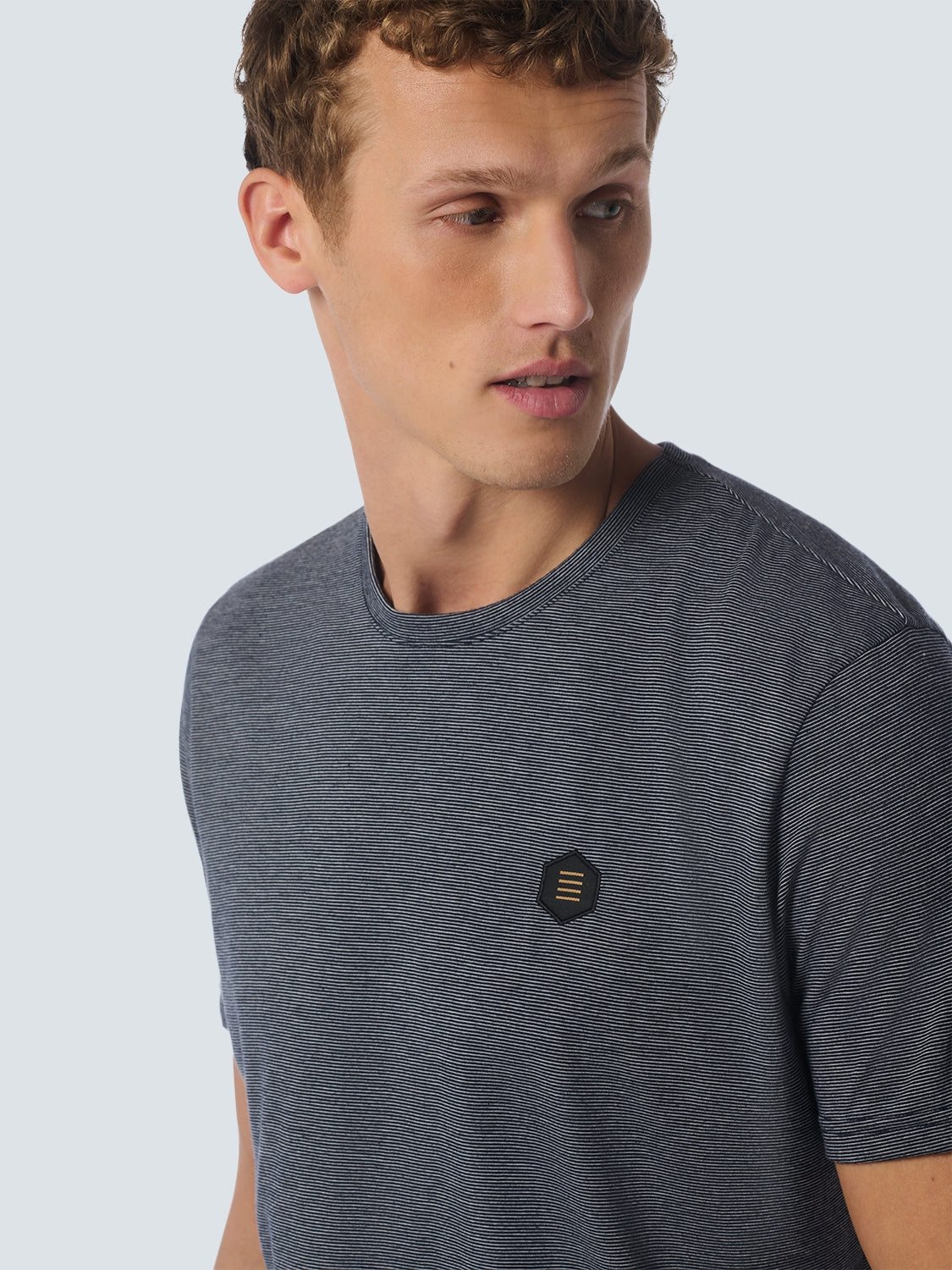 T-Shirt Crewneck 2 Coloured Stripes