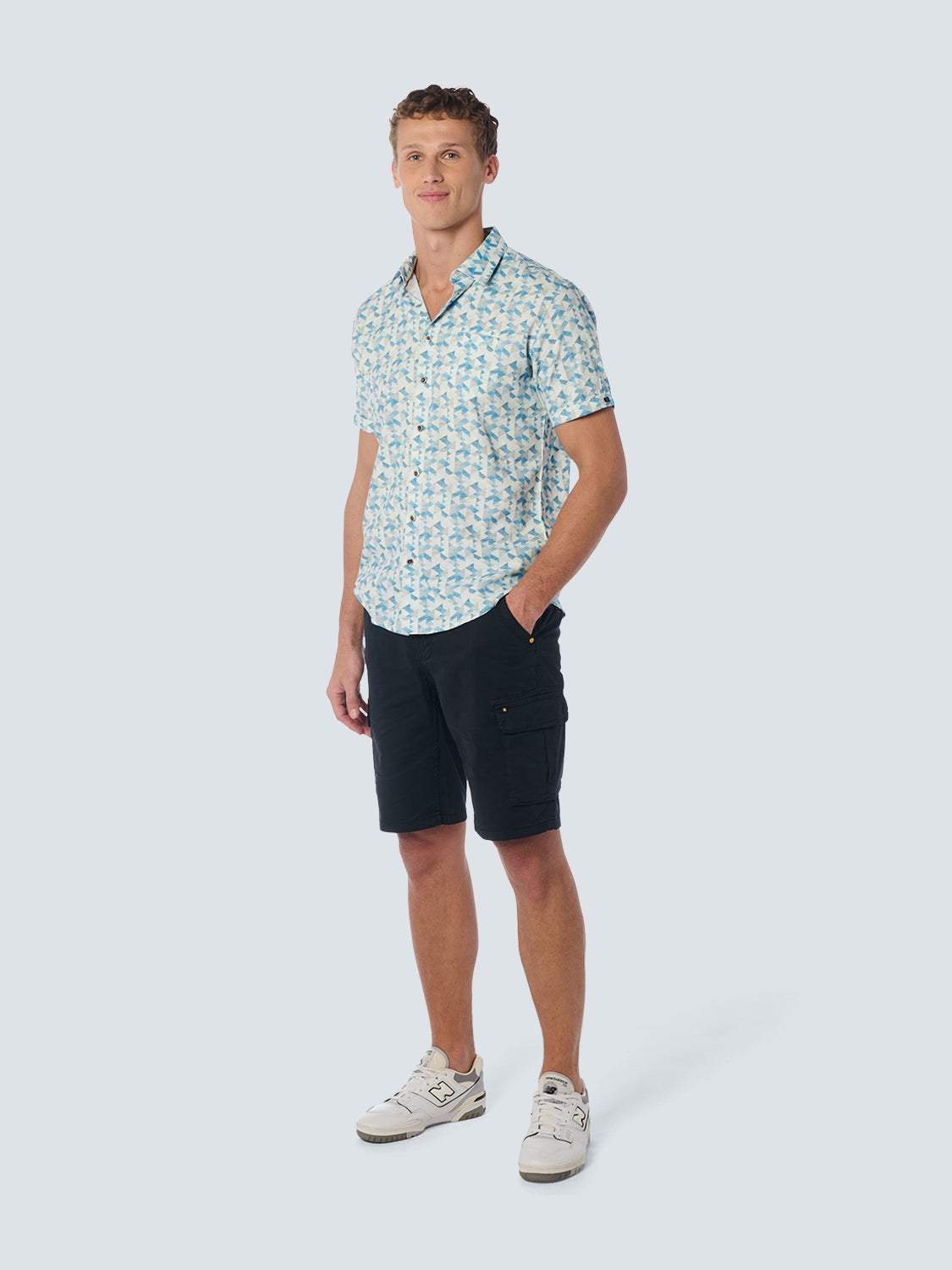 Shirt Short Sleeve Allover Printed
