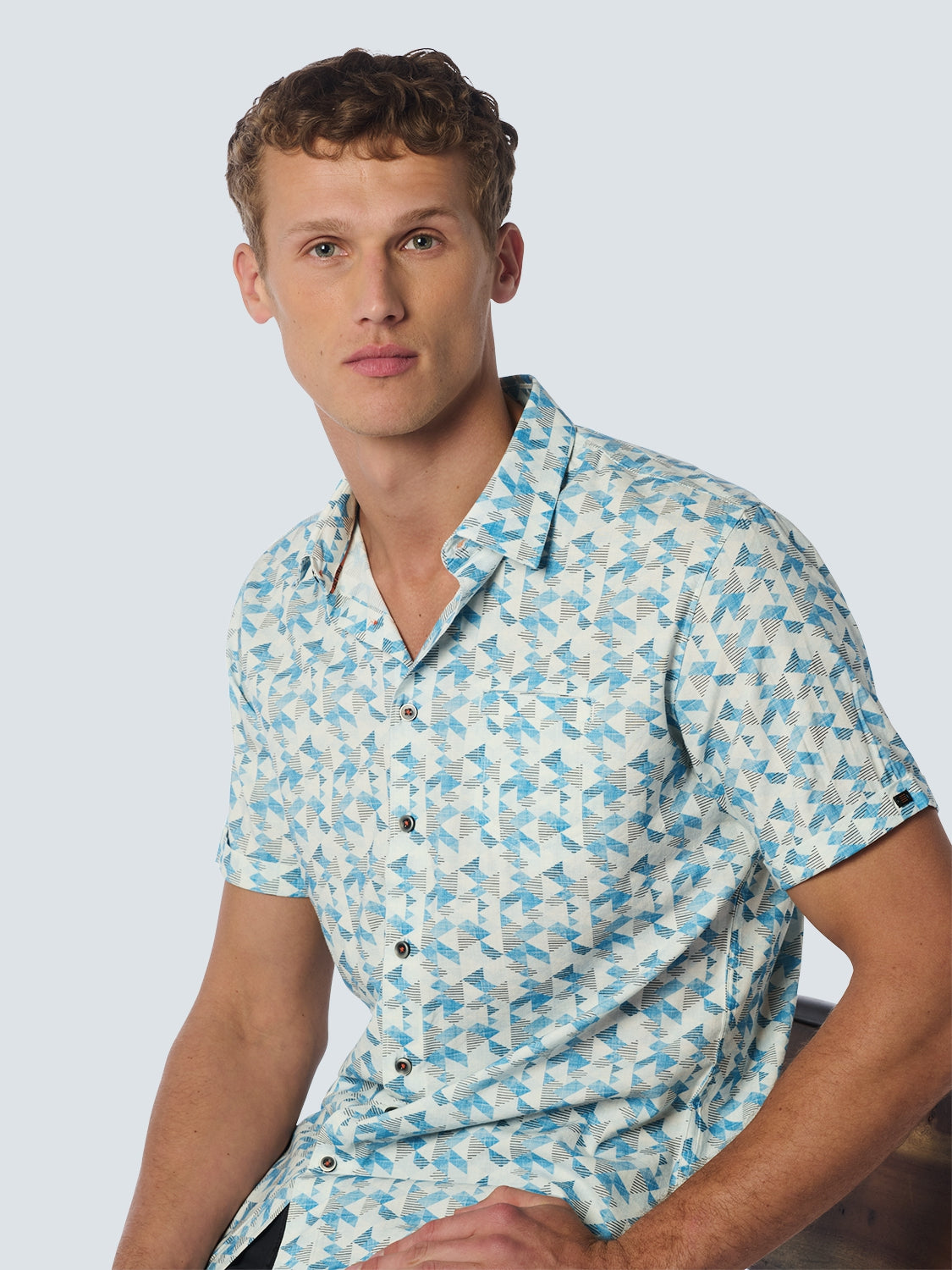 Shirt Short Sleeve Allover Printed