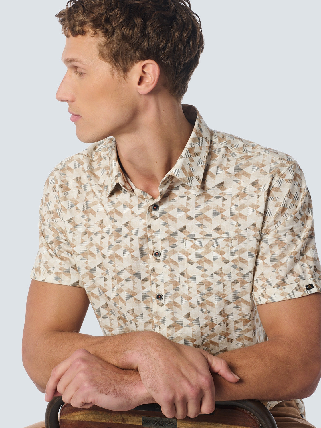 Shirt Short Sleeve Allover Printed