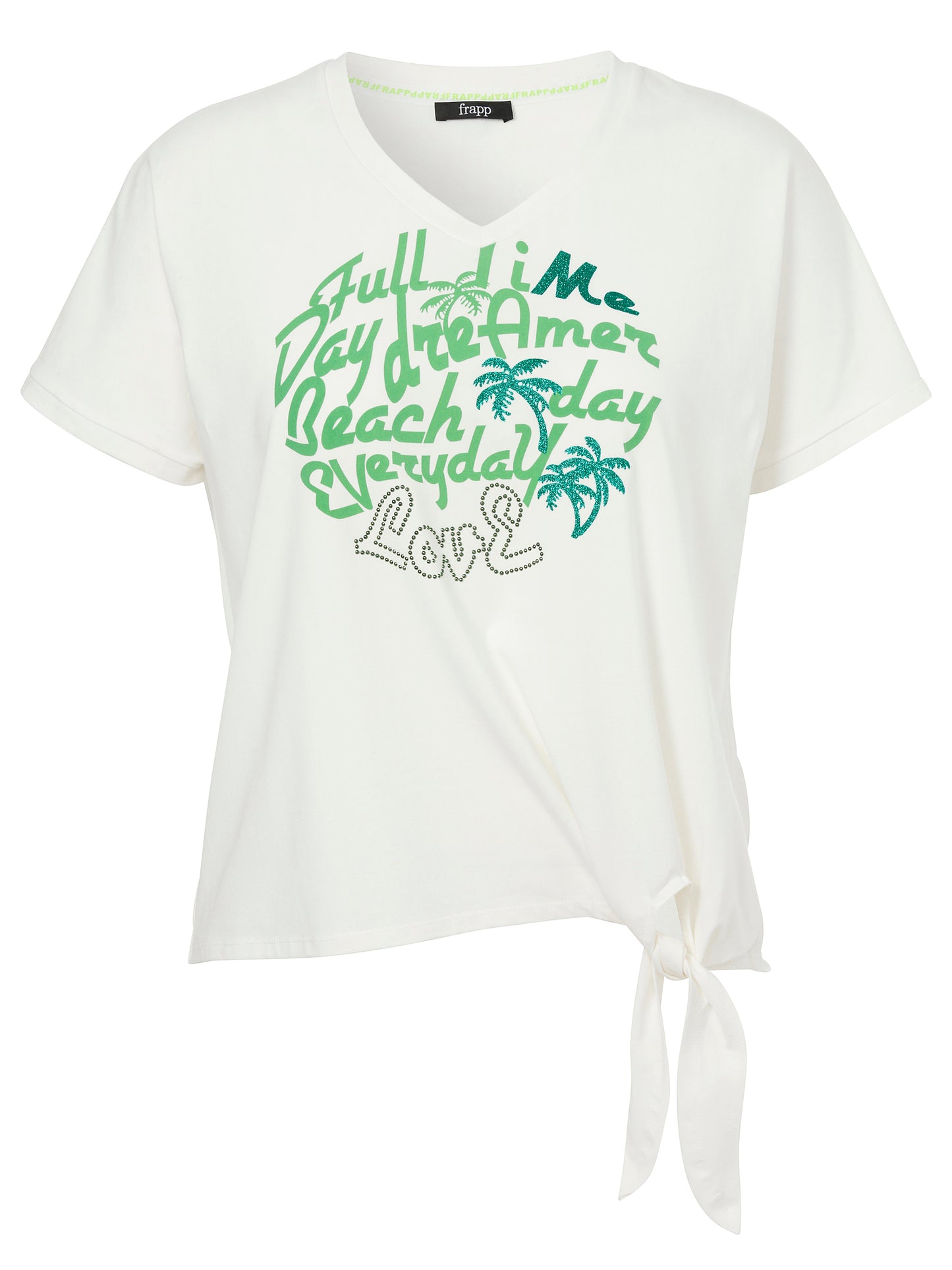 T-Shirt V-Ausschnitt ohne Arm Motiv
