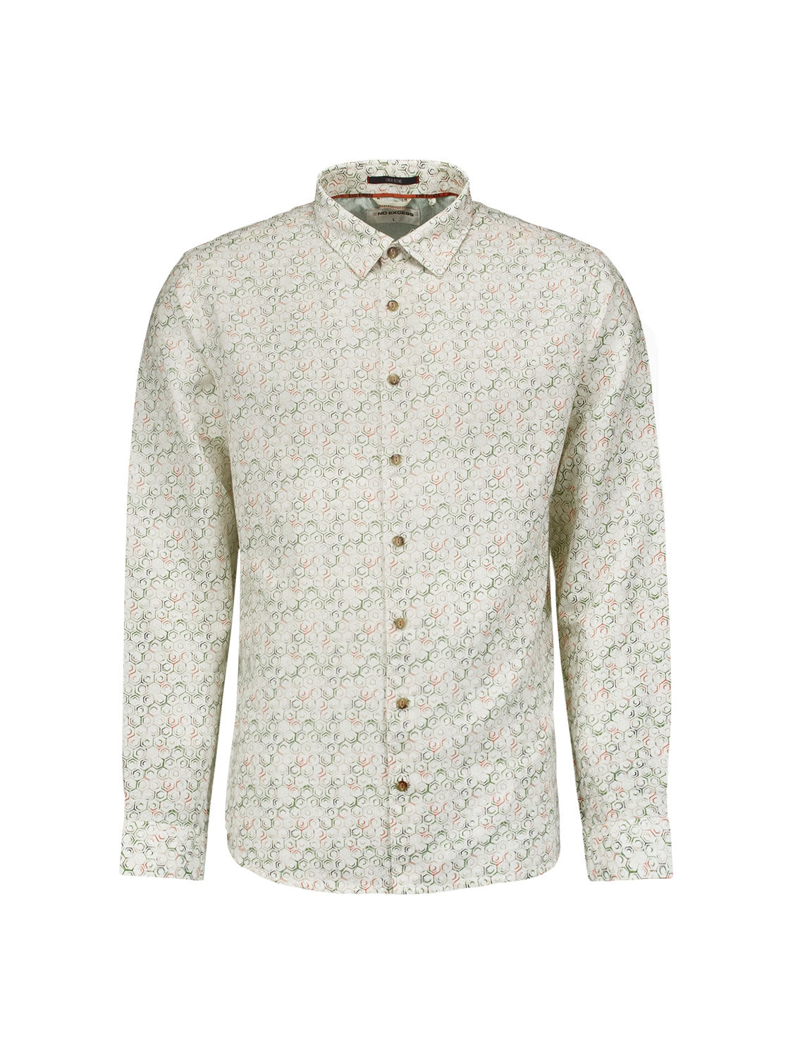 Shirt Allover Printed With Linen