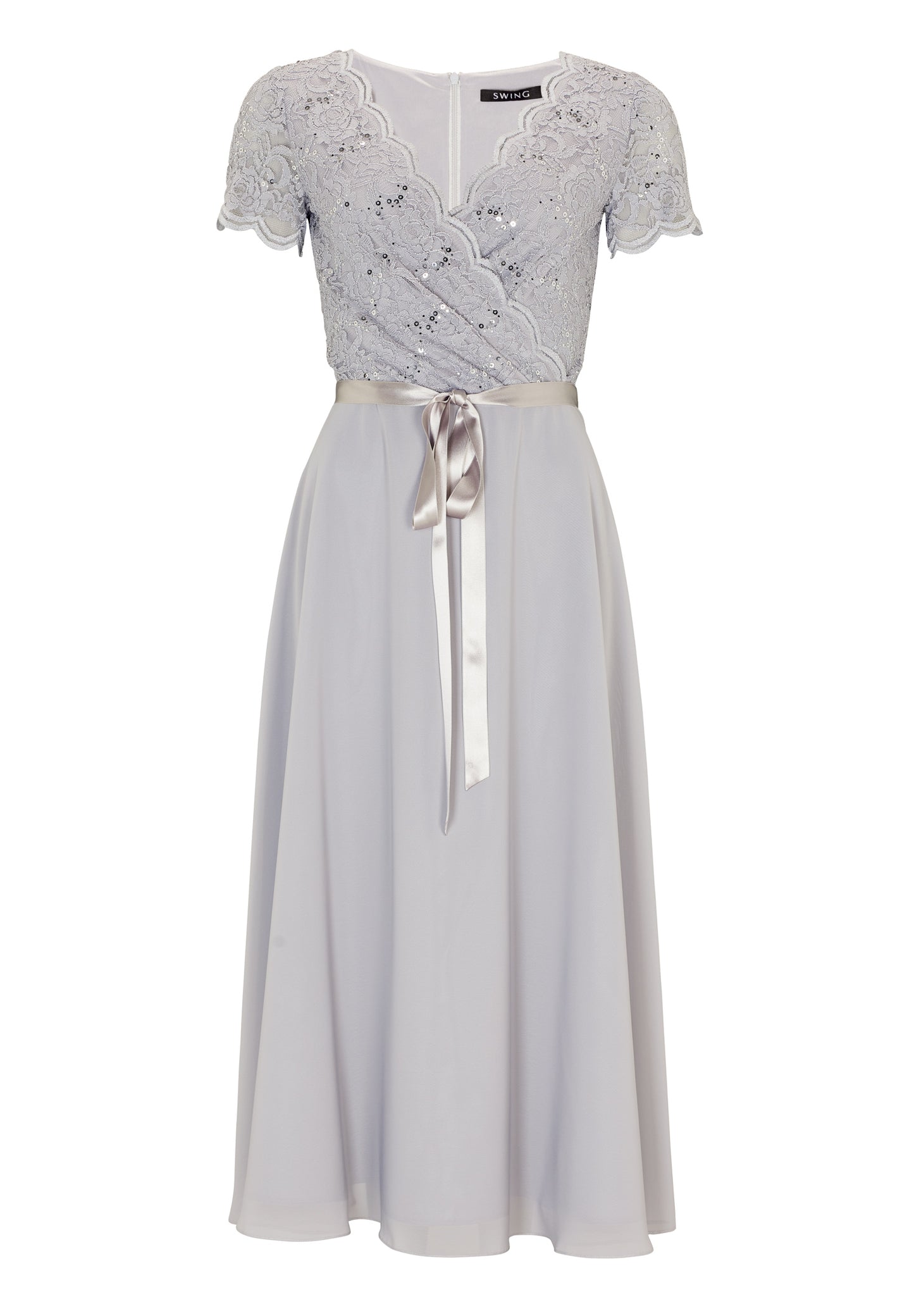Curve / Cocktailkleid aus Material-Mix
